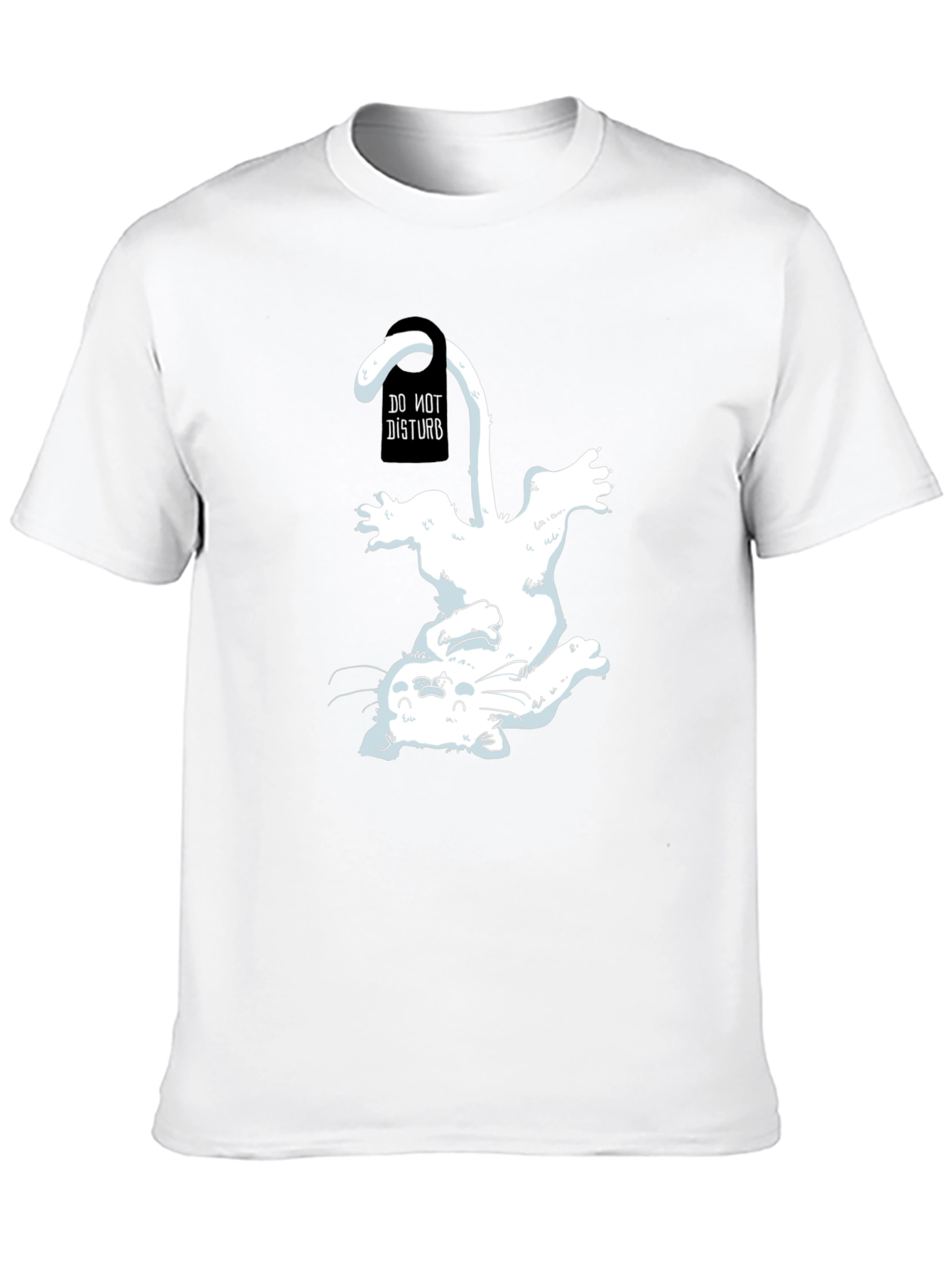 Do Not Disturb Cat T-Shirt - Playful Graphic Tee