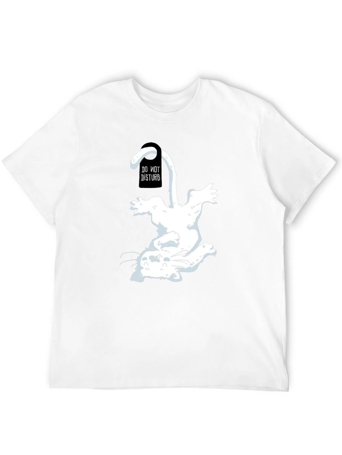 Do Not Disturb Cat T-Shirt - Playful Graphic Tee