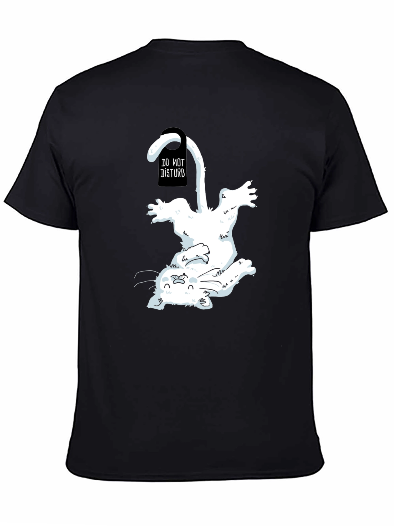 Do Not Disturb Cat T-Shirt - Playful Graphic Tee