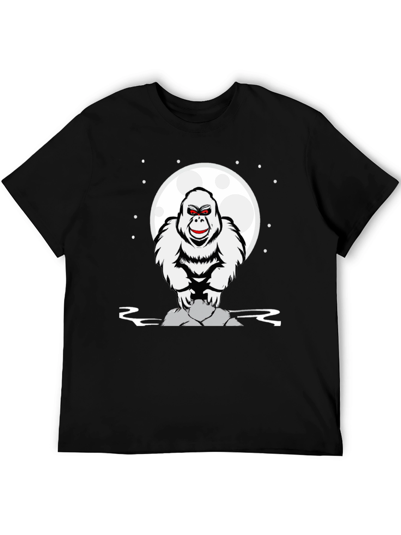 Yeti Moon T-Shirt - Cryptid Graphic Tee