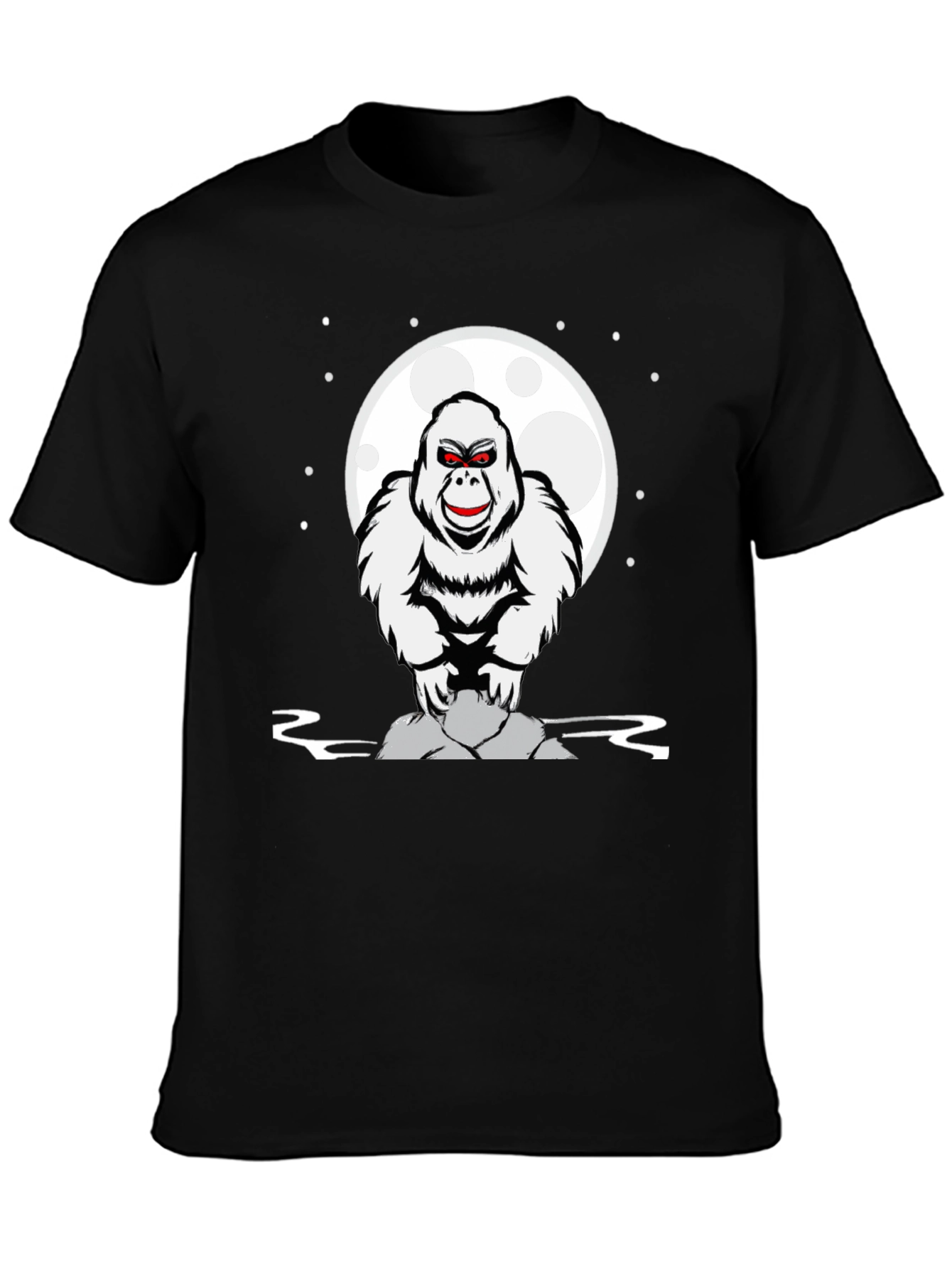 Yeti Moon T-Shirt - Cryptid Graphic Tee