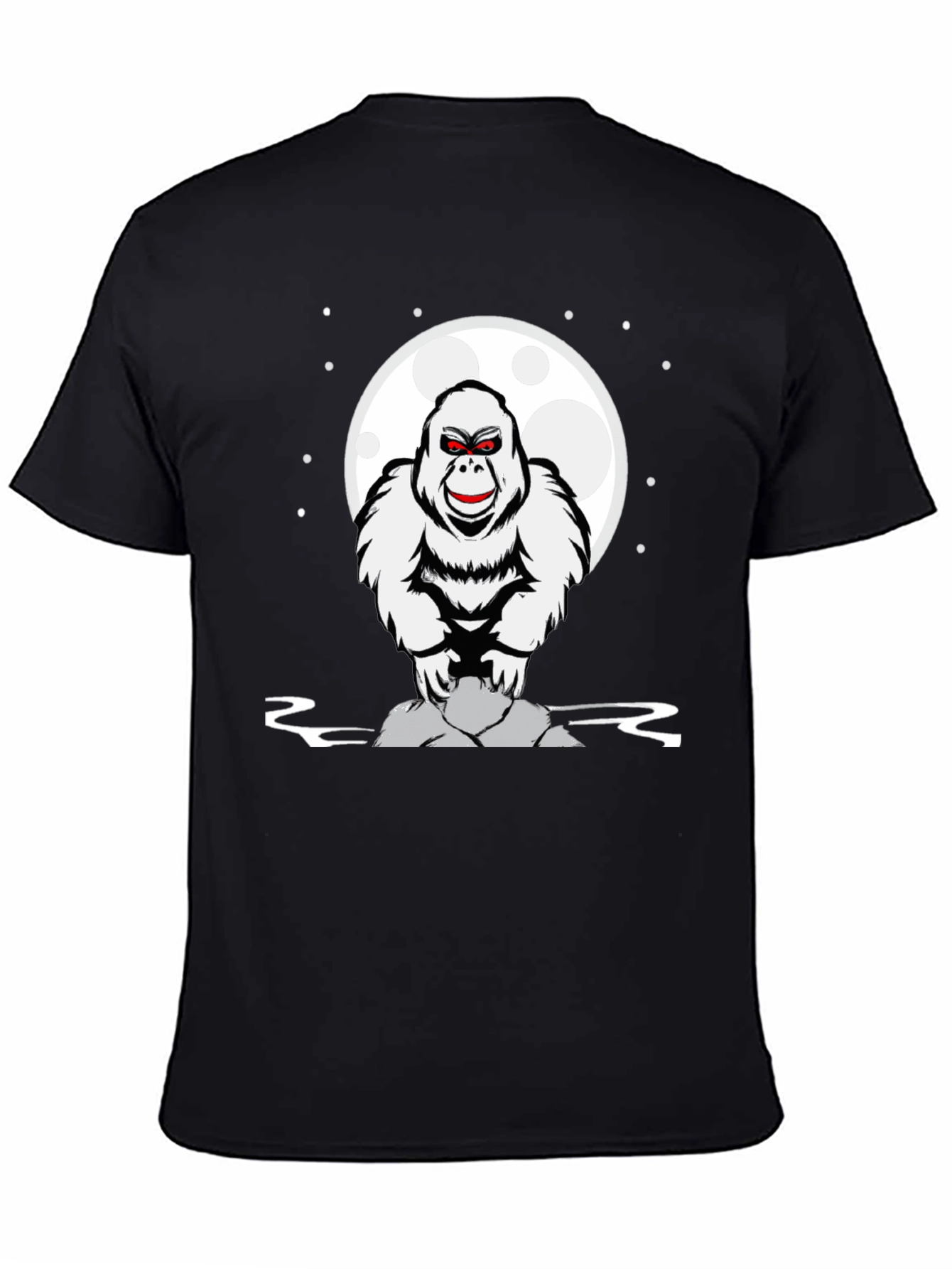 Yeti Moon T-Shirt - Cryptid Graphic Tee