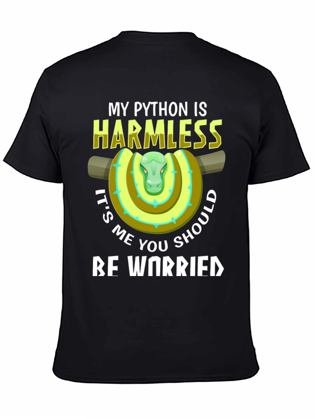 My Python Is Harmless Funny Snake T-Shirt