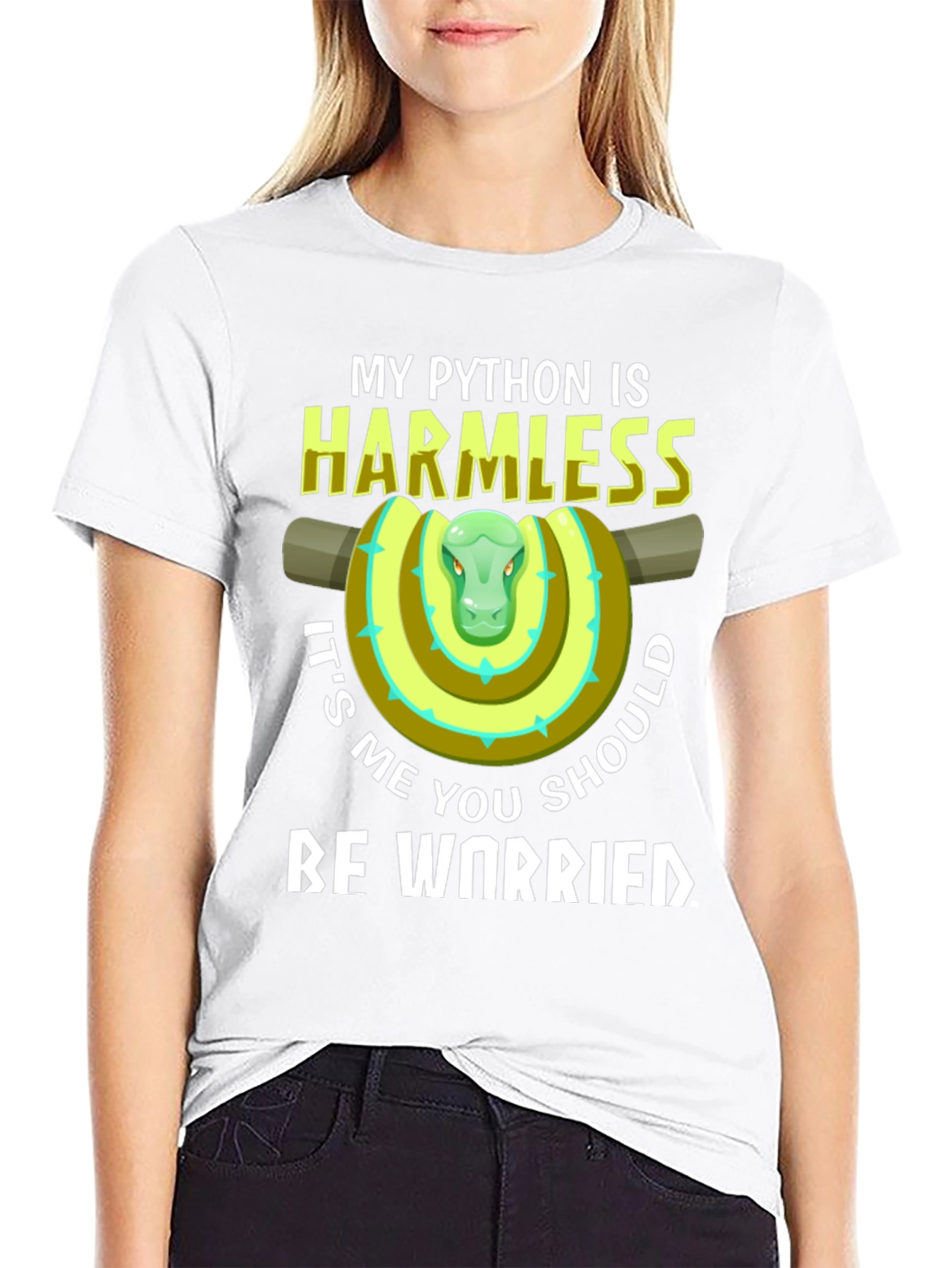 My Python Is Harmless Funny Snake T-Shirt