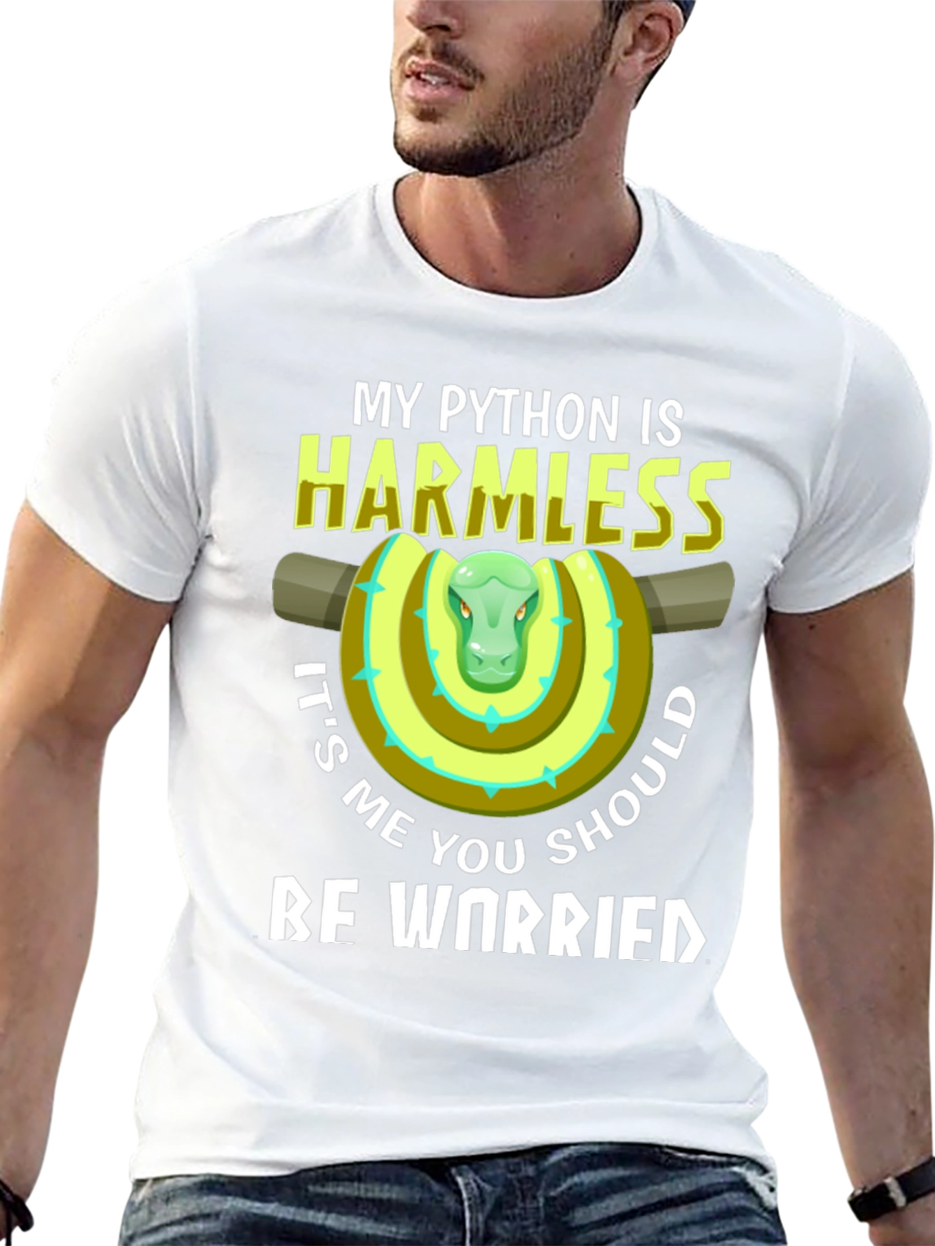 My Python Is Harmless Funny Snake T-Shirt