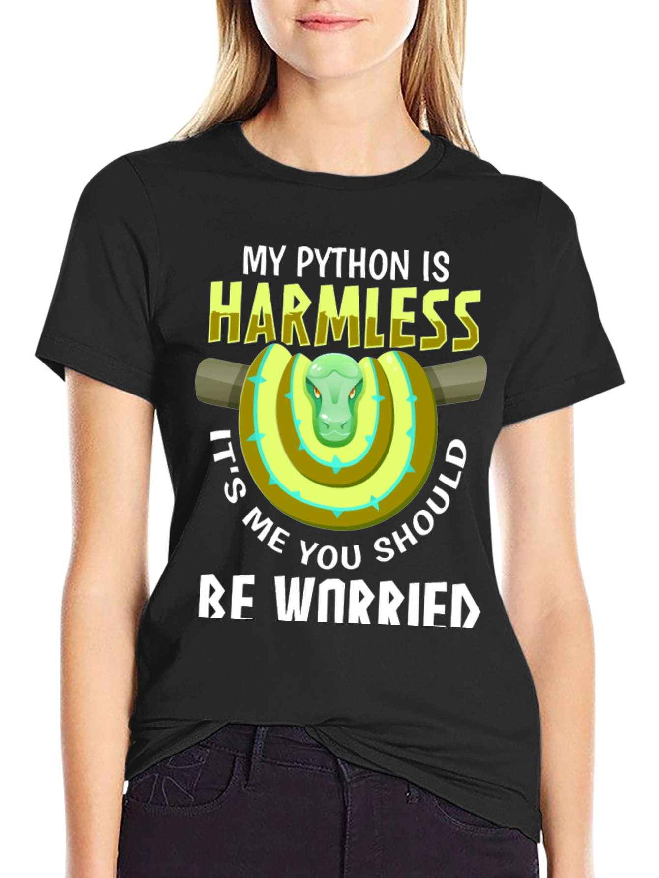 My Python Is Harmless Funny Snake T-Shirt
