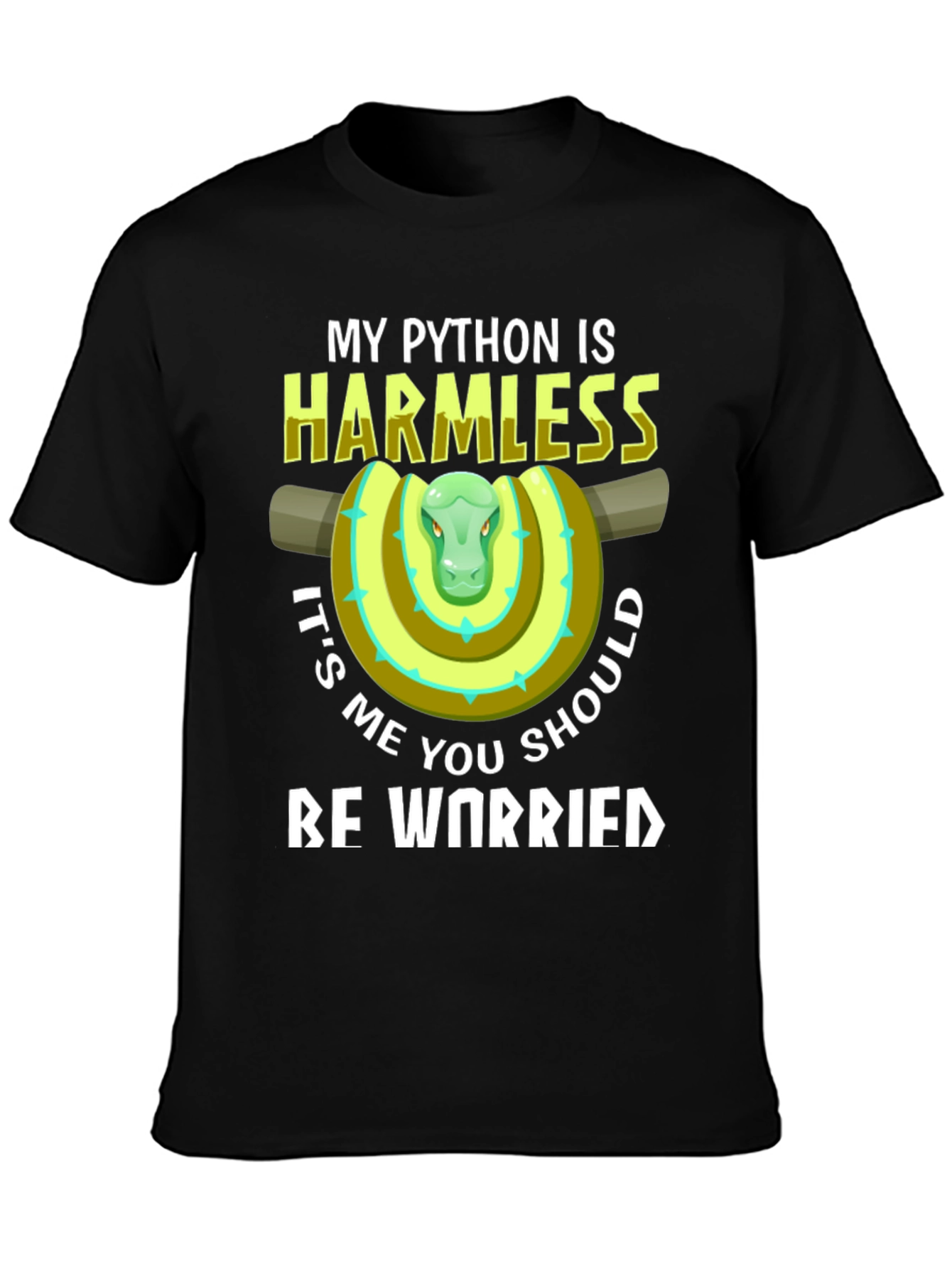 My Python Is Harmless Funny Snake T-Shirt
