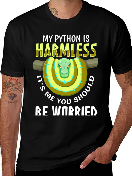 My Python Is Harmless Funny Snake T-Shirt