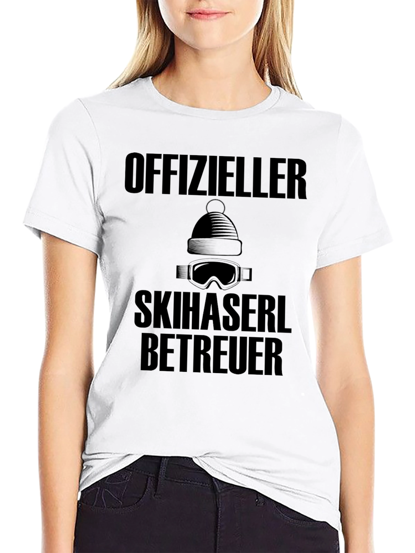 Offizieller Skihaserl Betreuer Black T-Shirt