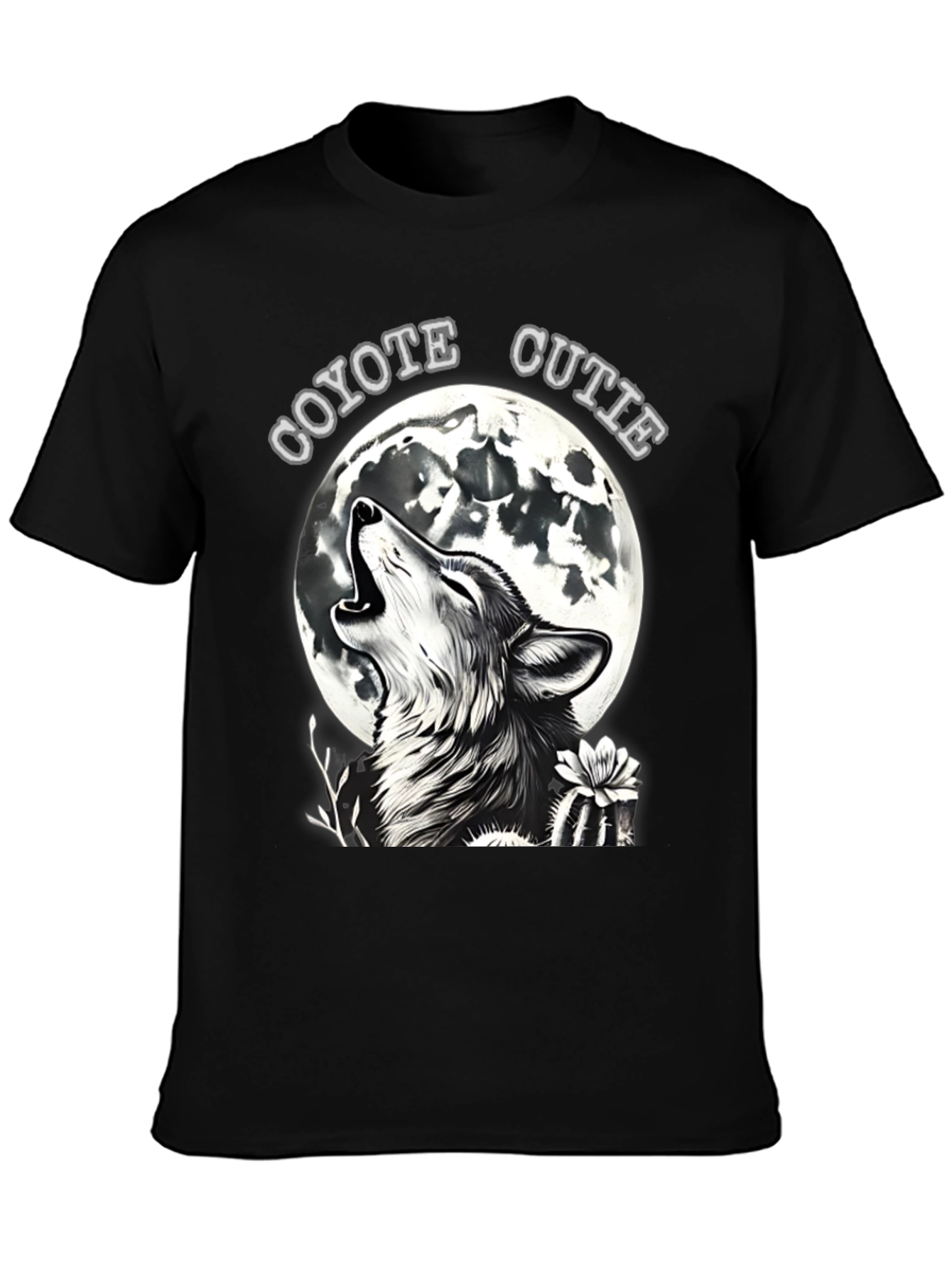 Coyote Cutie T-Shirt - Wolf Howling at Moon