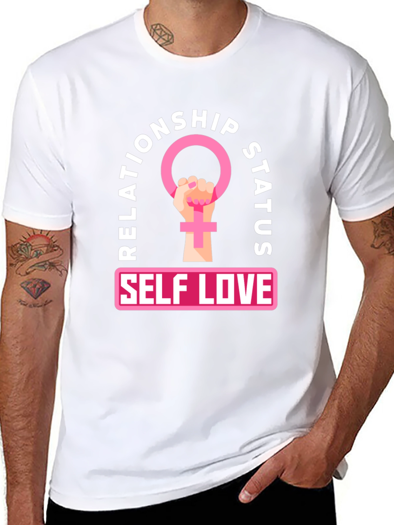 Self Love Relationship Status T-Shirt - Feminist Power Tee