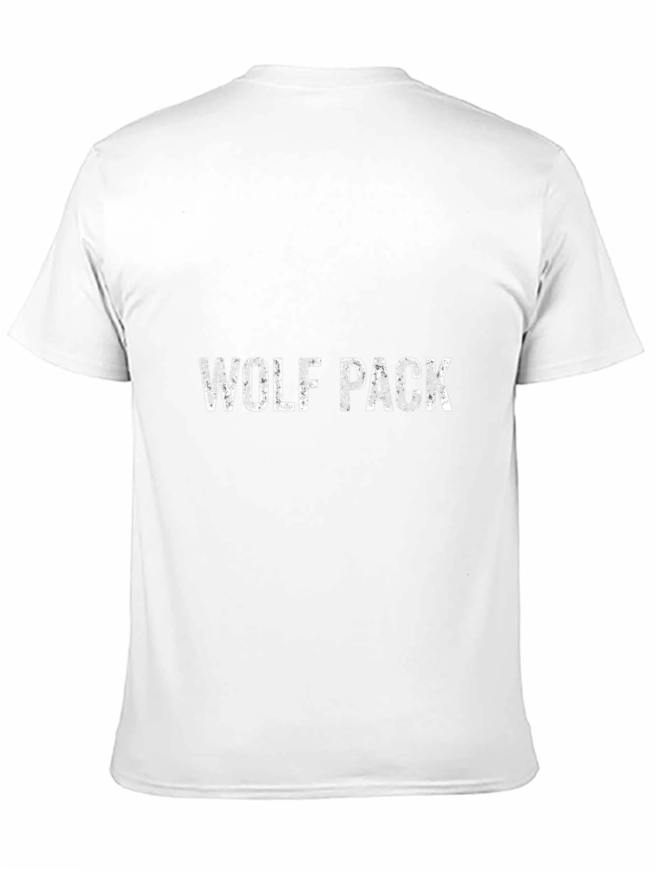 Wolf Pack Graphic Print Black T-Shirt