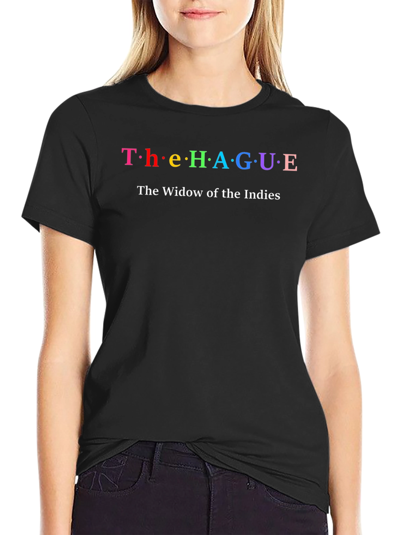 The Hague Rainbow Text T-Shirt