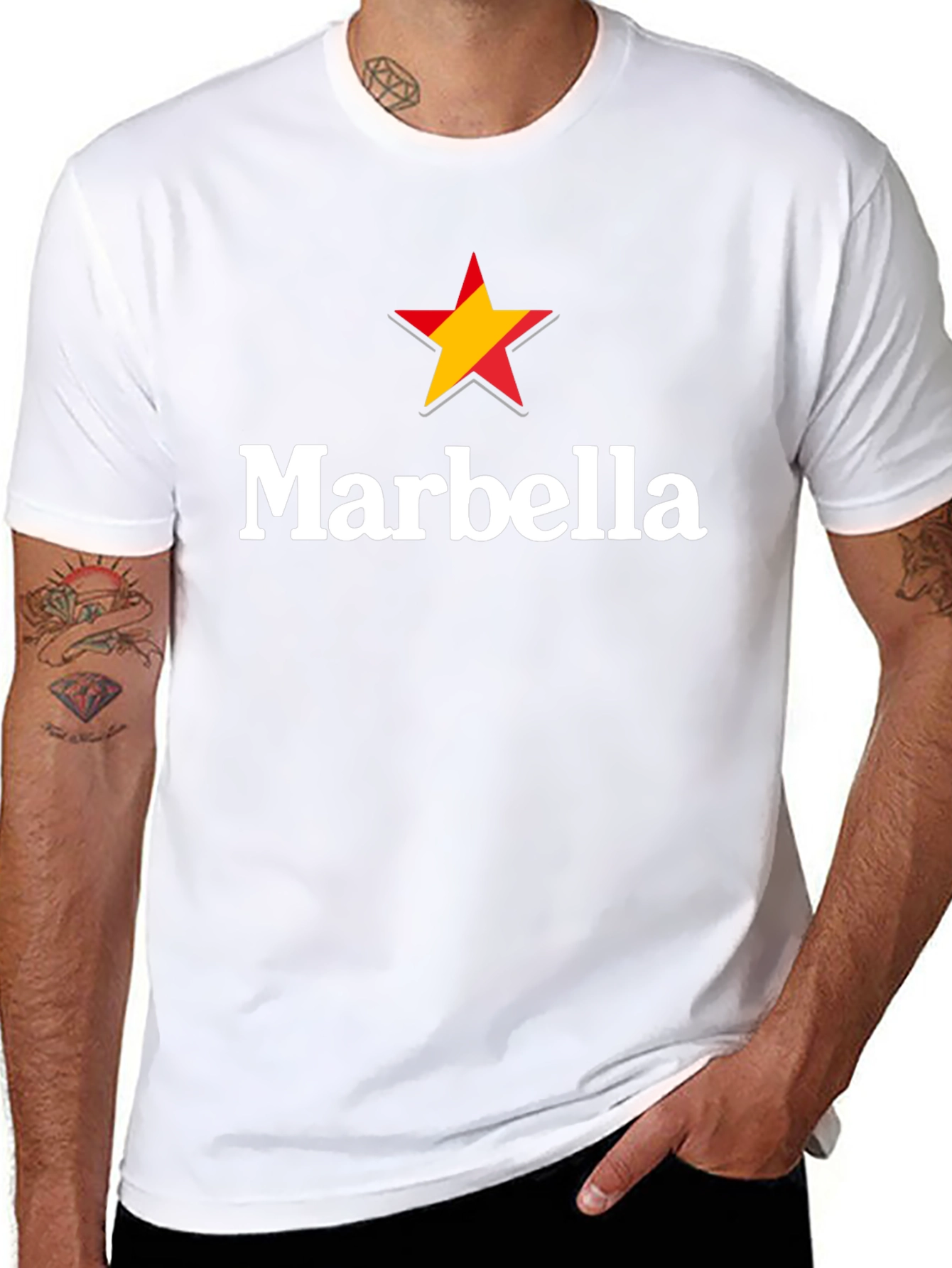 Marbella Star Graphic T-Shirt - Classic Comfort