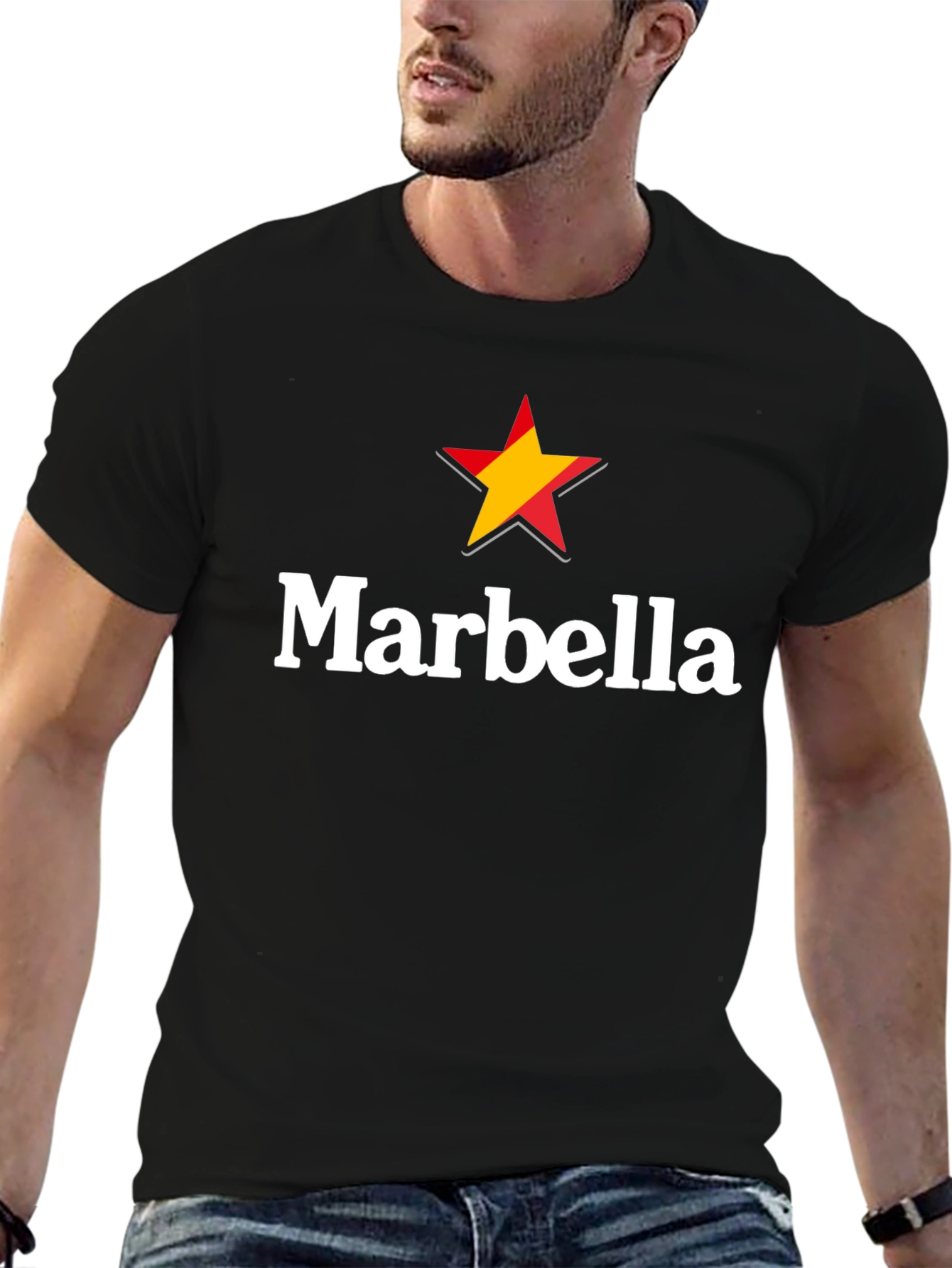 Marbella Star Graphic T-Shirt - Classic Comfort