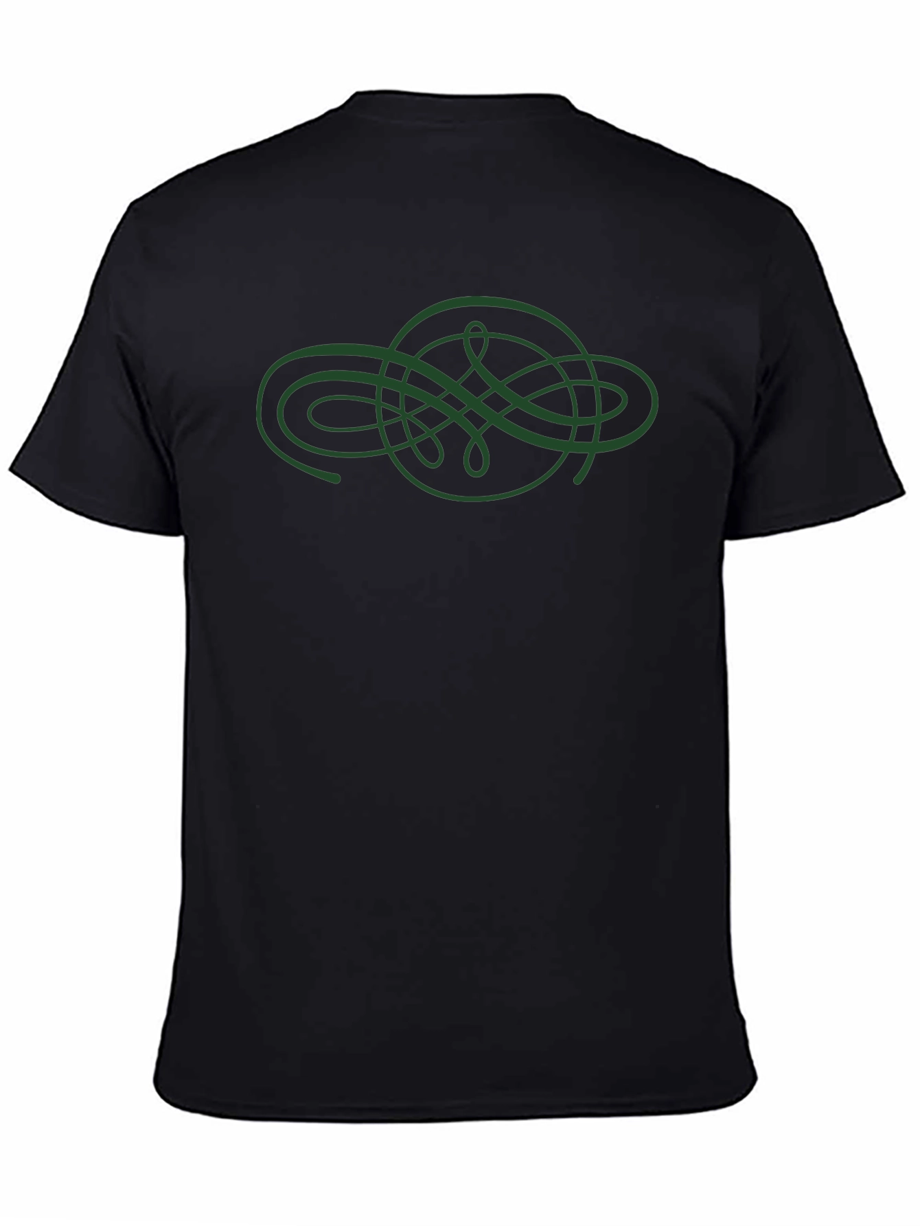 Celtic Knot Graphic Tee - Black Cotton Casual