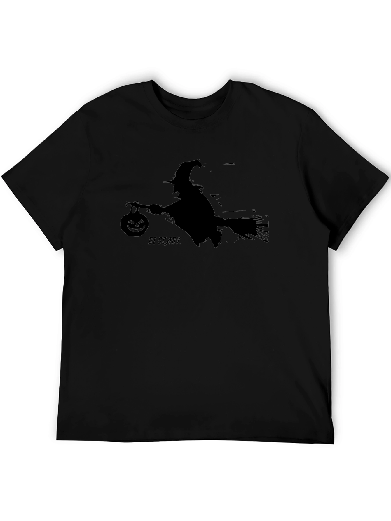 Halloween Witch Ride Black T-Shirt