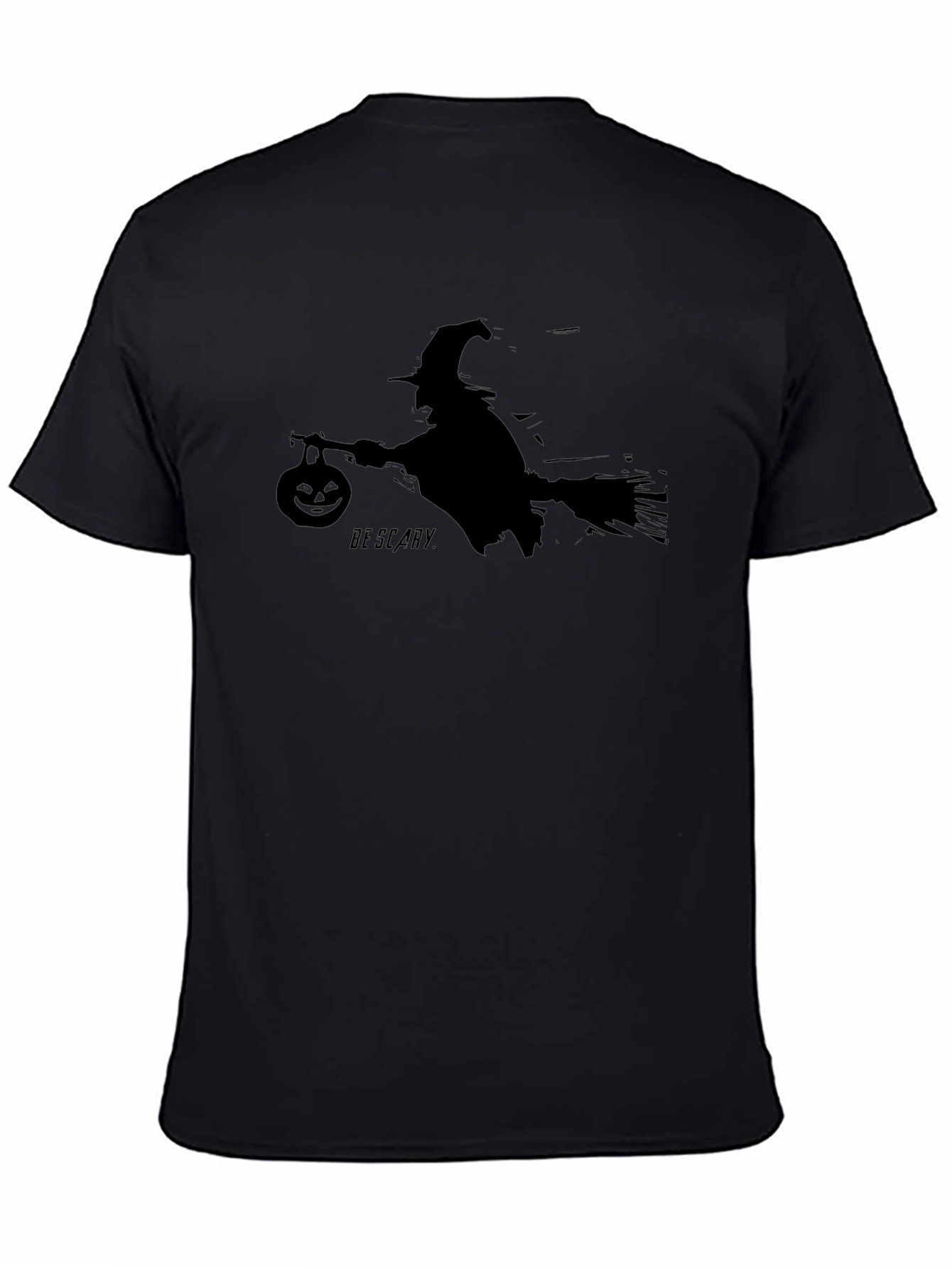 Halloween Witch Ride Black T-Shirt