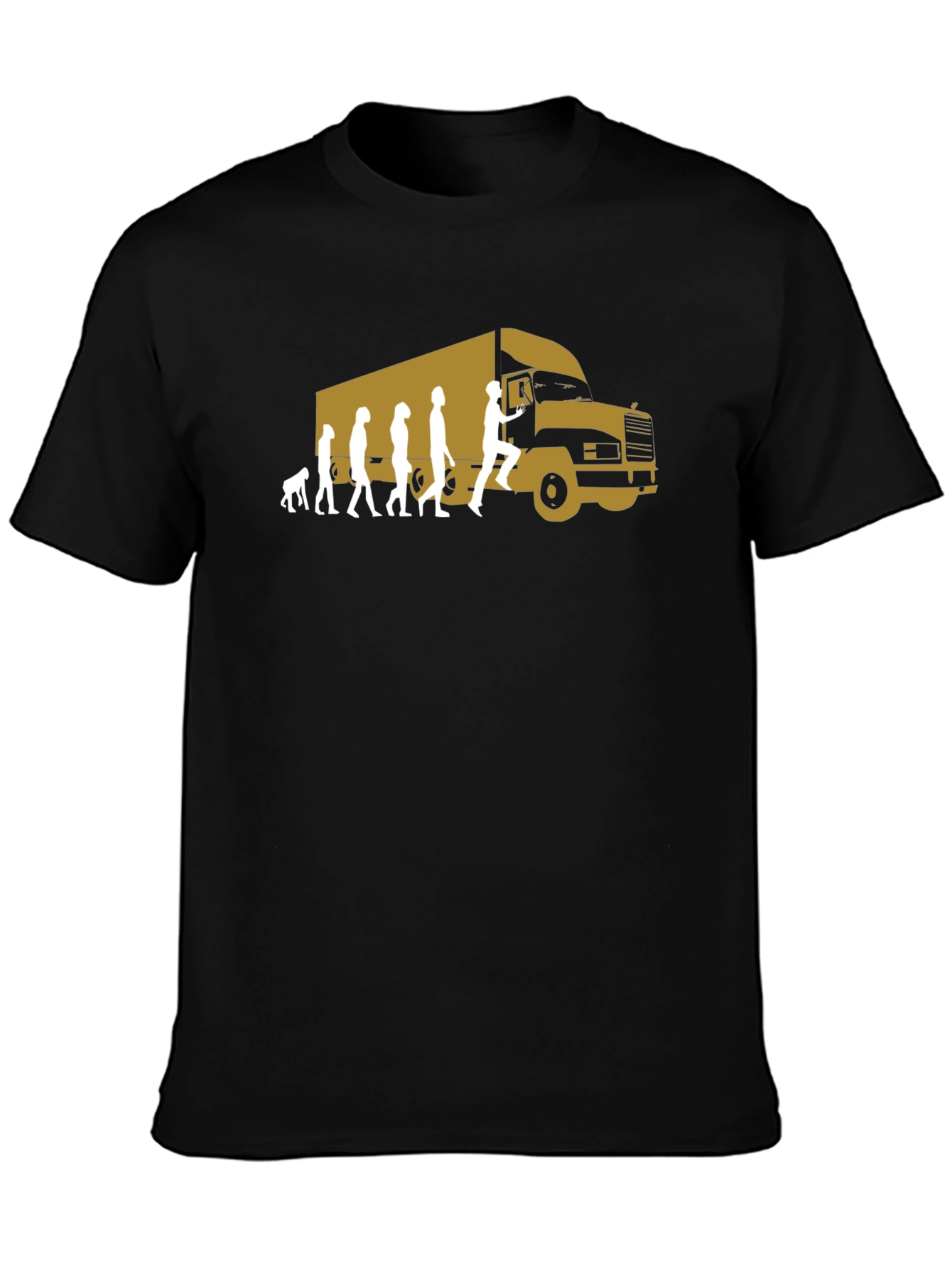 Trucker Evolution Graphic T-Shirt - Black