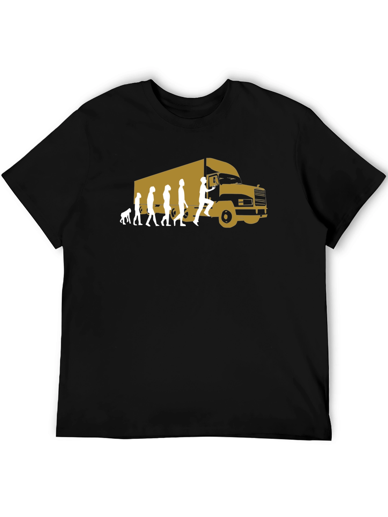Trucker Evolution Graphic T-Shirt - Black