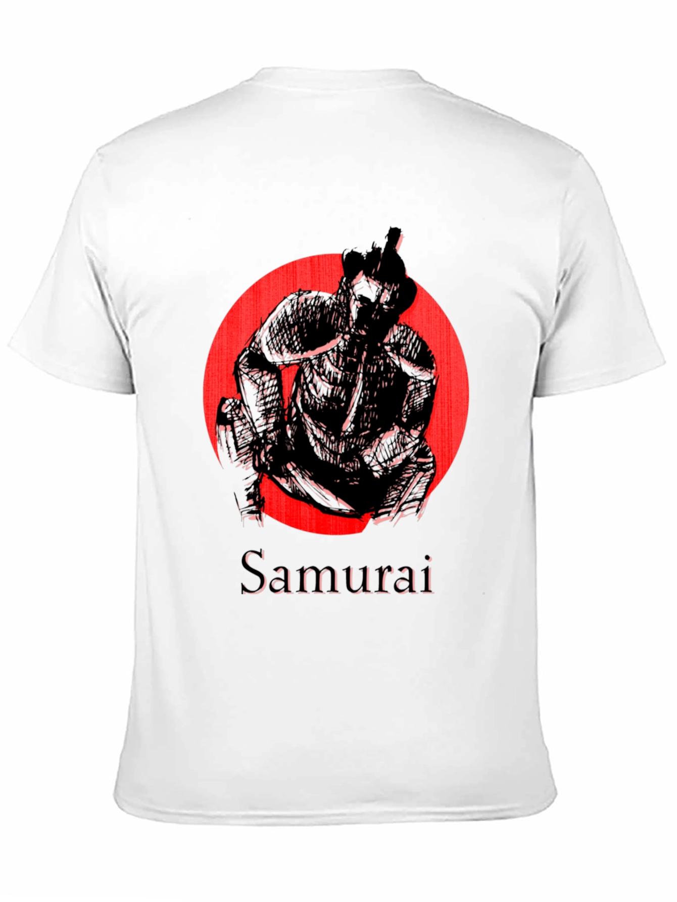 Samurai Graphic T-Shirt - Bold Black Tee