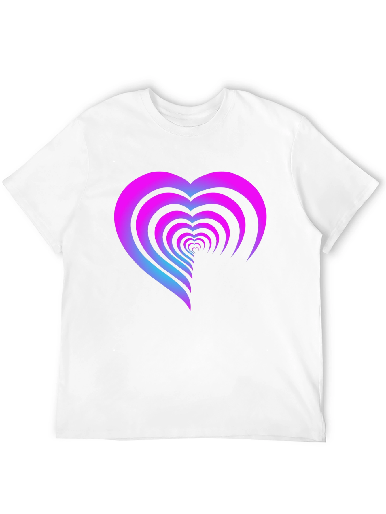 Heart Tunnel Graphic Tee - Soft Cotton Comfort
