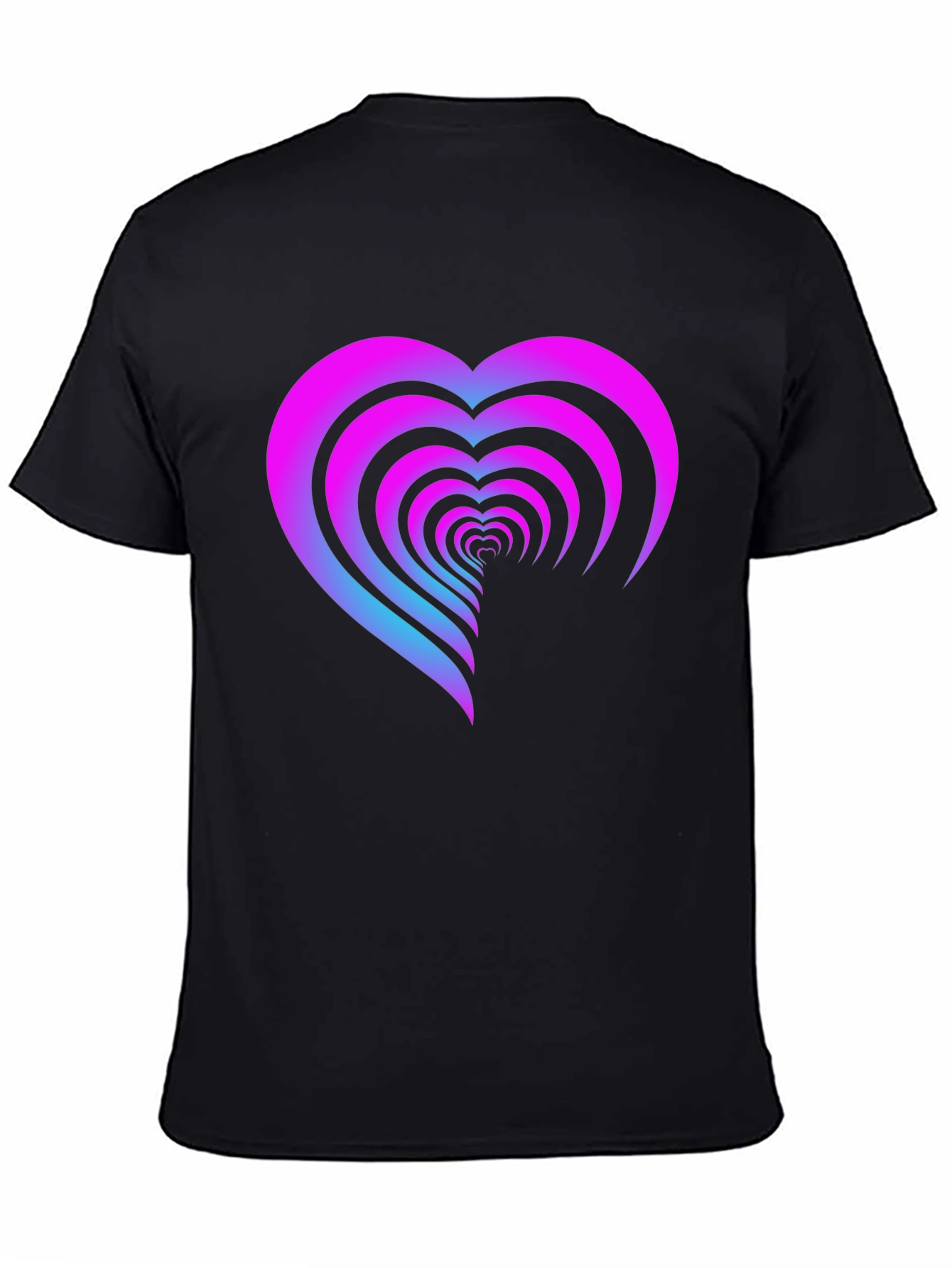Heart Tunnel Graphic Tee - Soft Cotton Comfort