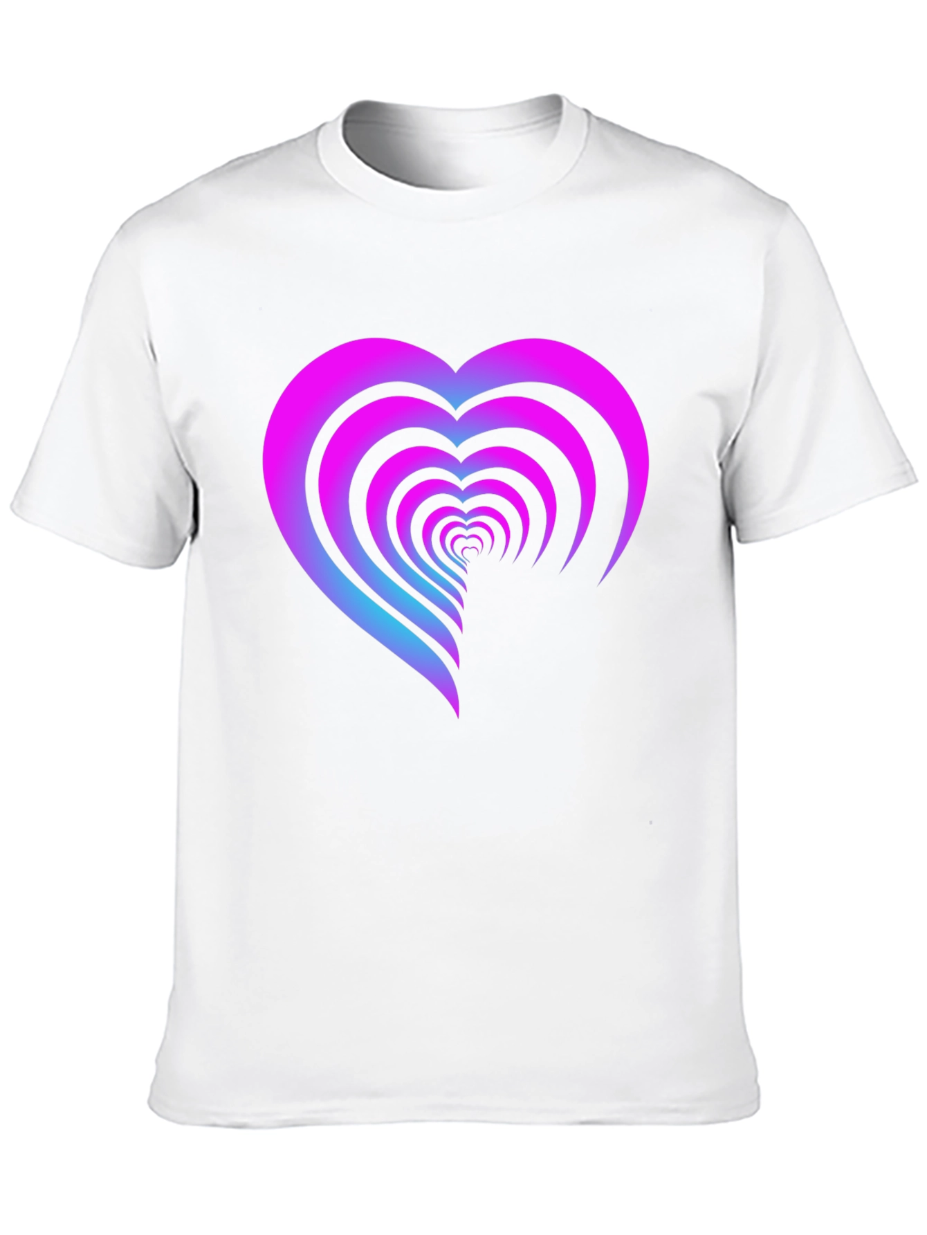 Heart Tunnel Graphic Tee - Soft Cotton Comfort