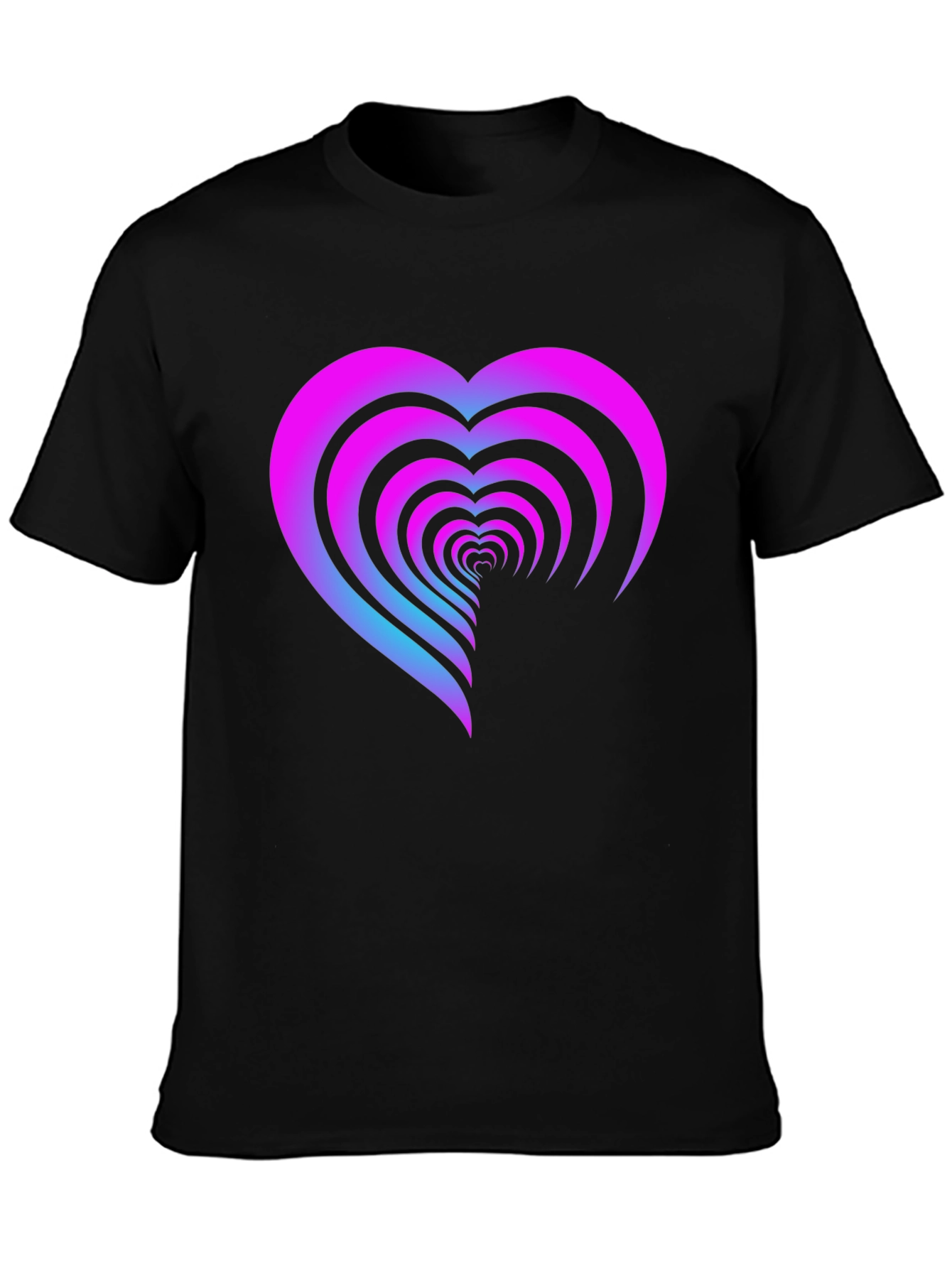 Heart Tunnel Graphic Tee - Soft Cotton Comfort