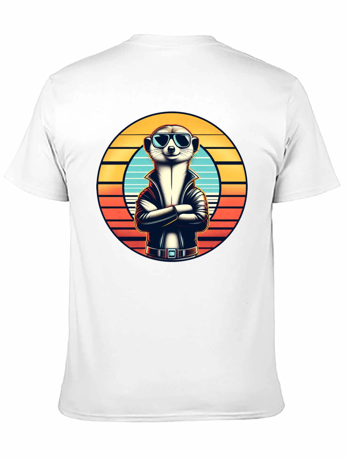 Cool Meerkat T-Shirt - Retro Style