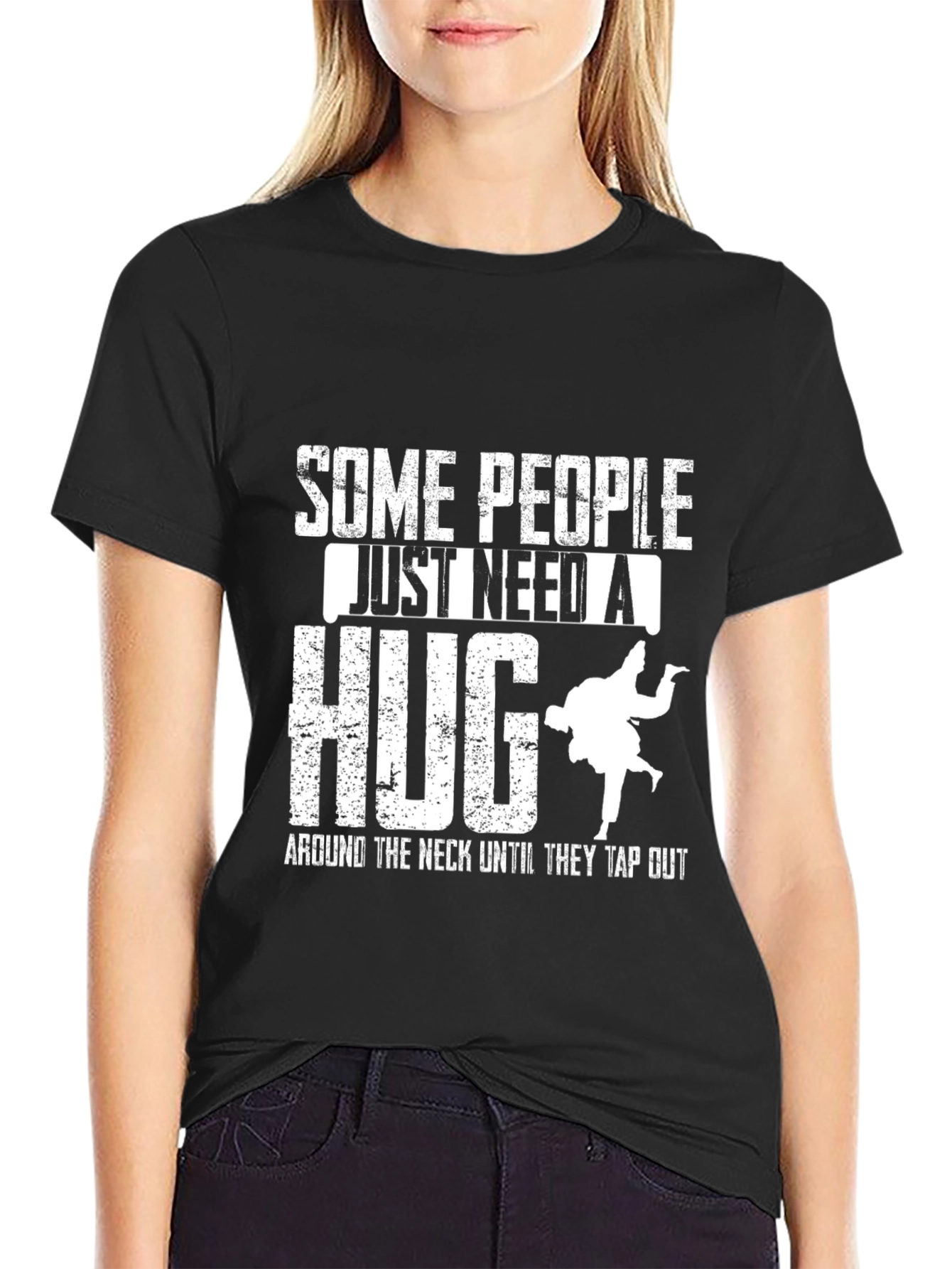 Funny Jiu Jitsu Hug Graphic T-Shirt