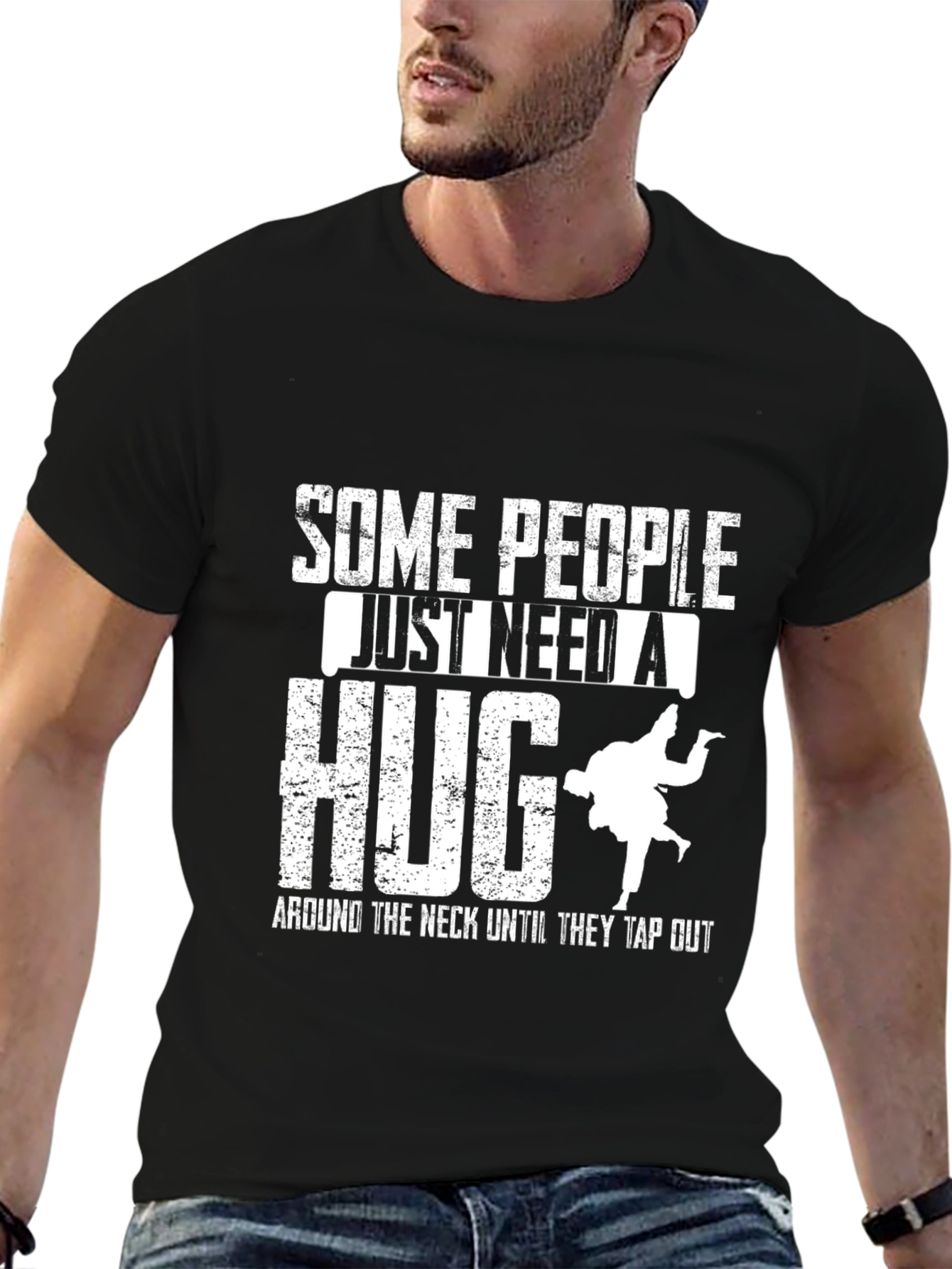 Funny Jiu Jitsu Hug Graphic T-Shirt