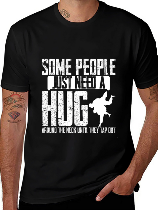 Funny Jiu Jitsu Hug Graphic T-Shirt