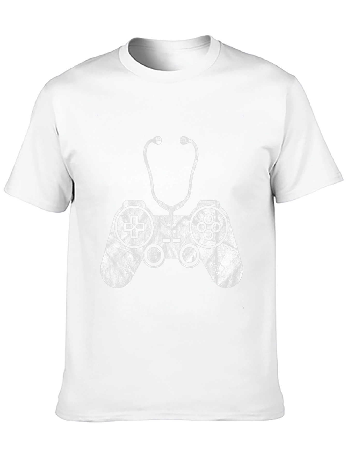 Gamer Medic Tee - Controller Stethoscope Graphic T-Shirt