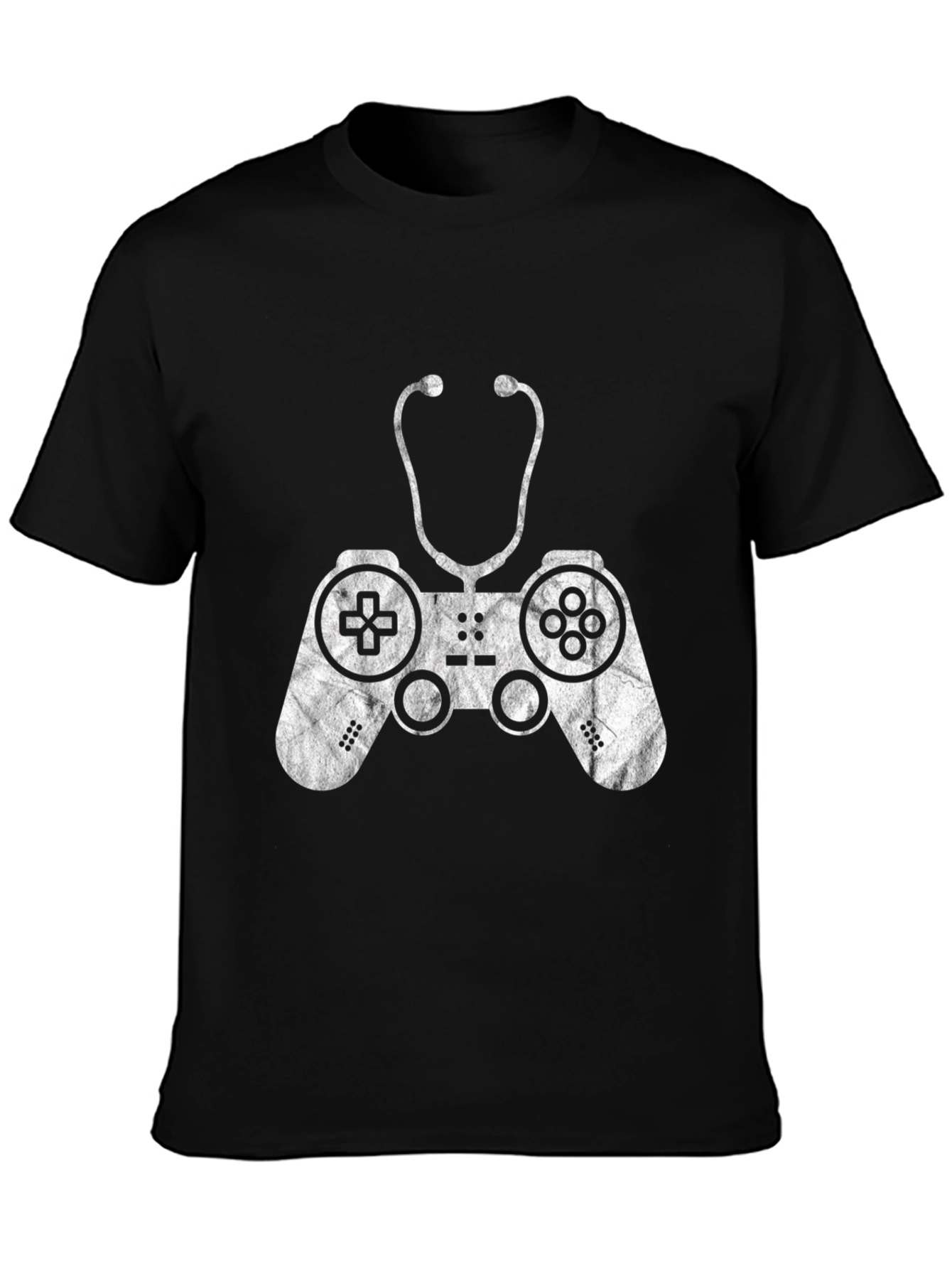 Gamer Medic Tee - Controller Stethoscope Graphic T-Shirt