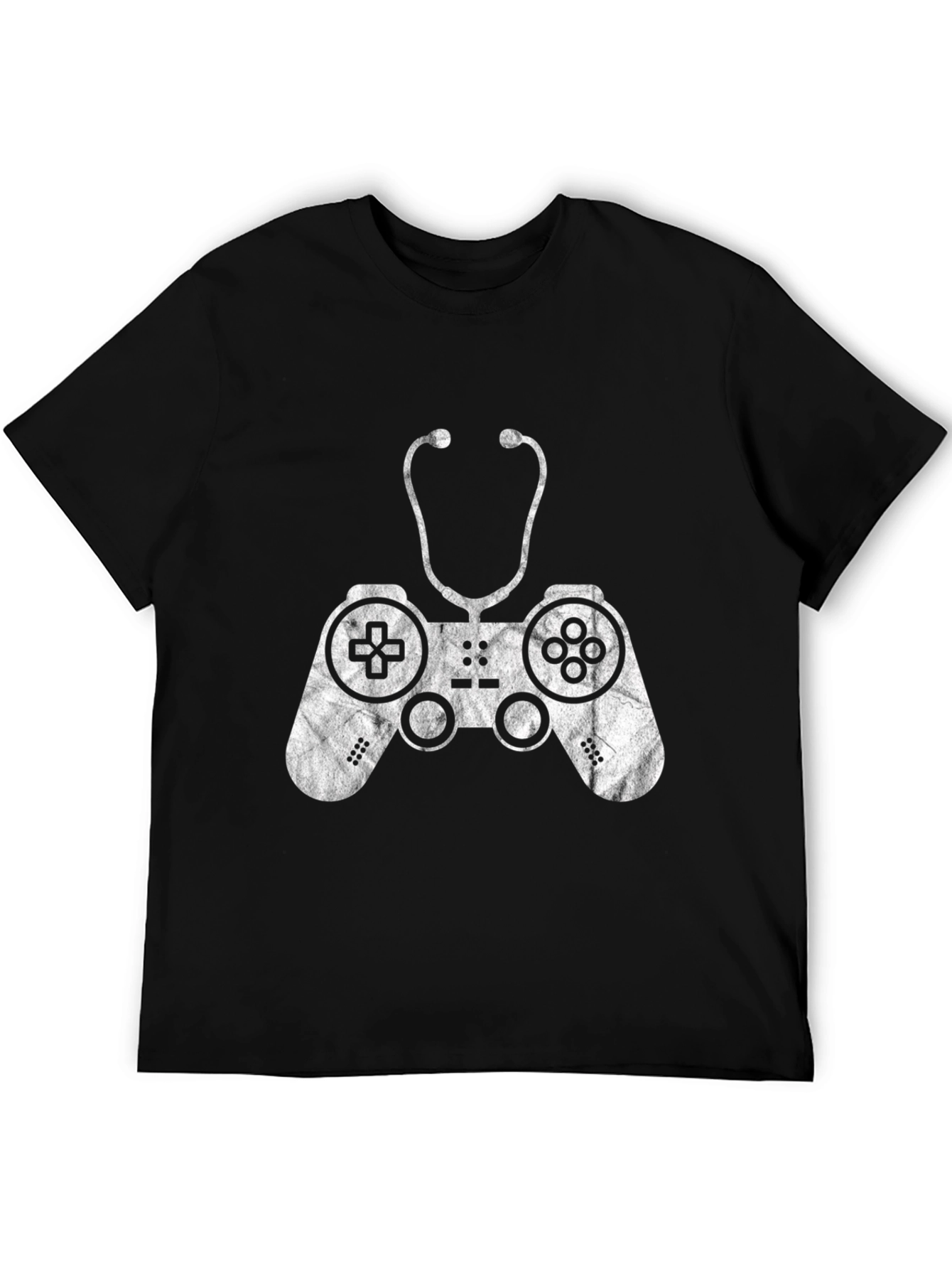 Gamer Medic Tee - Controller Stethoscope Graphic T-Shirt