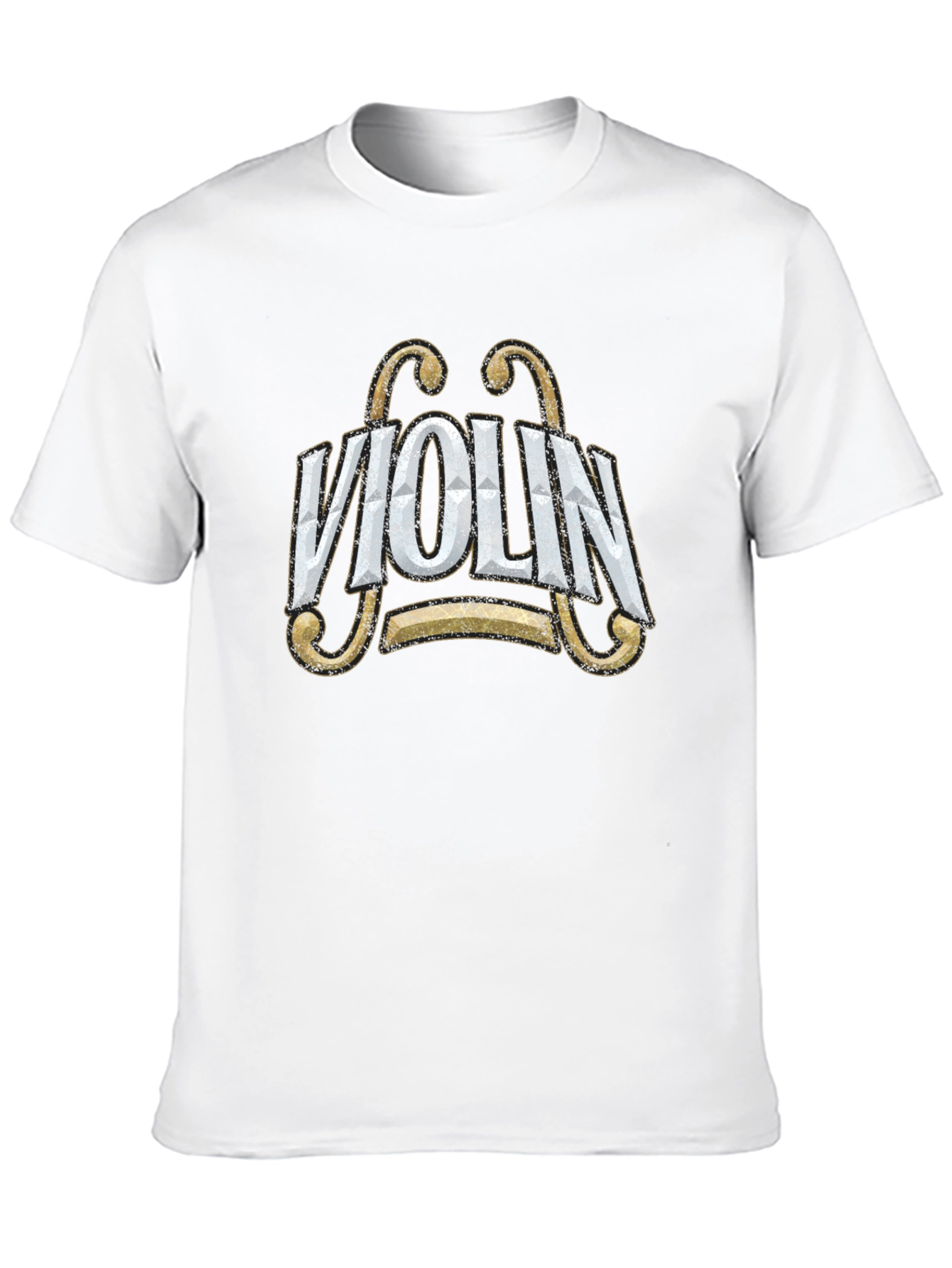 Violin Graphic Tee - Musical Instrument T-Shirt