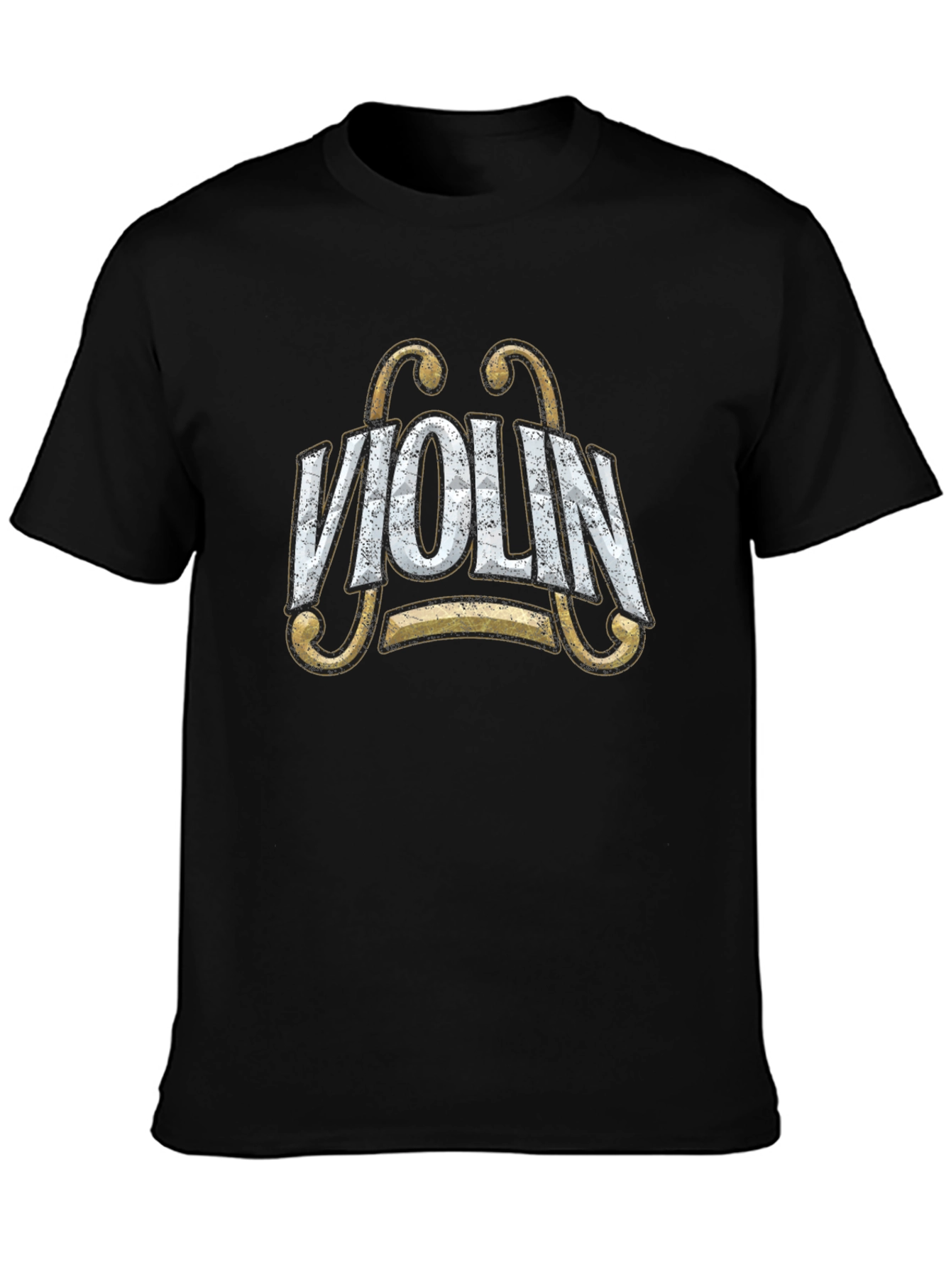 Violin Graphic Tee - Musical Instrument T-Shirt