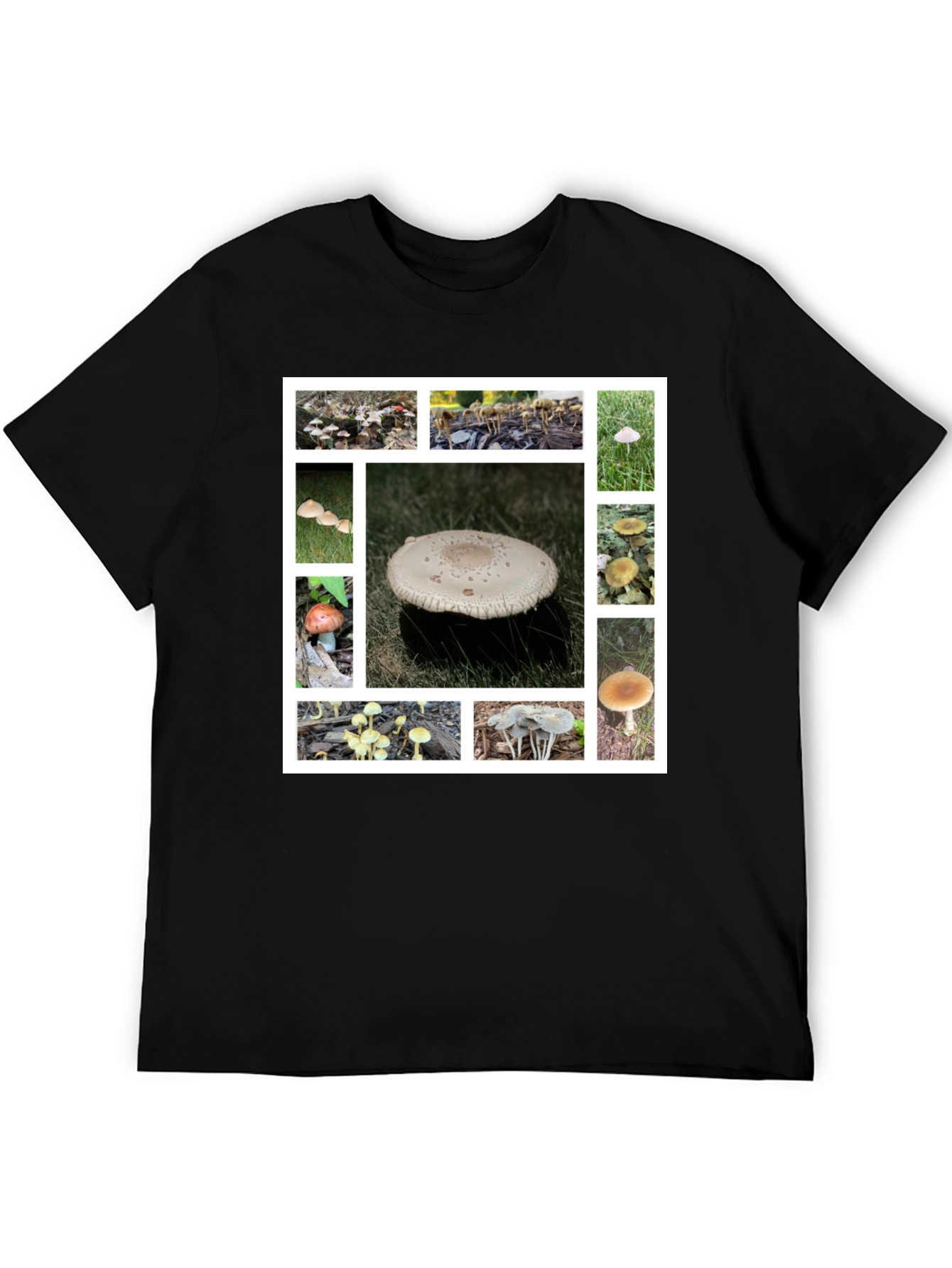 Mushroom Collage Graphic Tee