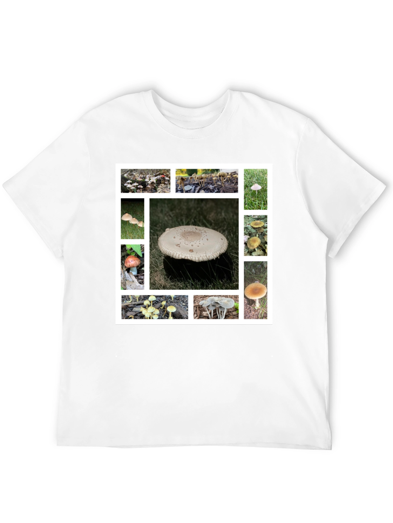 Mushroom Collage Graphic Tee