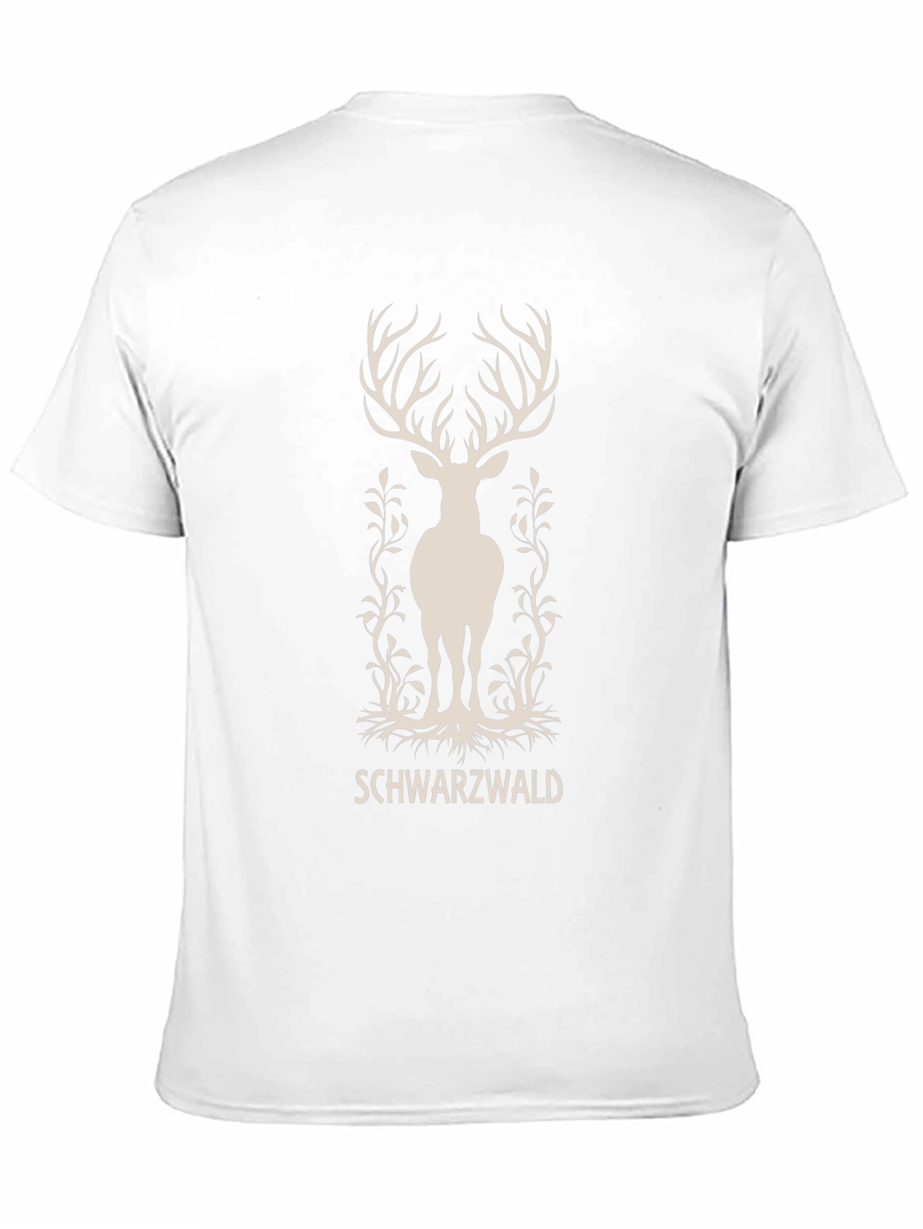 Schwarzwald Deer Graphic T-Shirt - Black