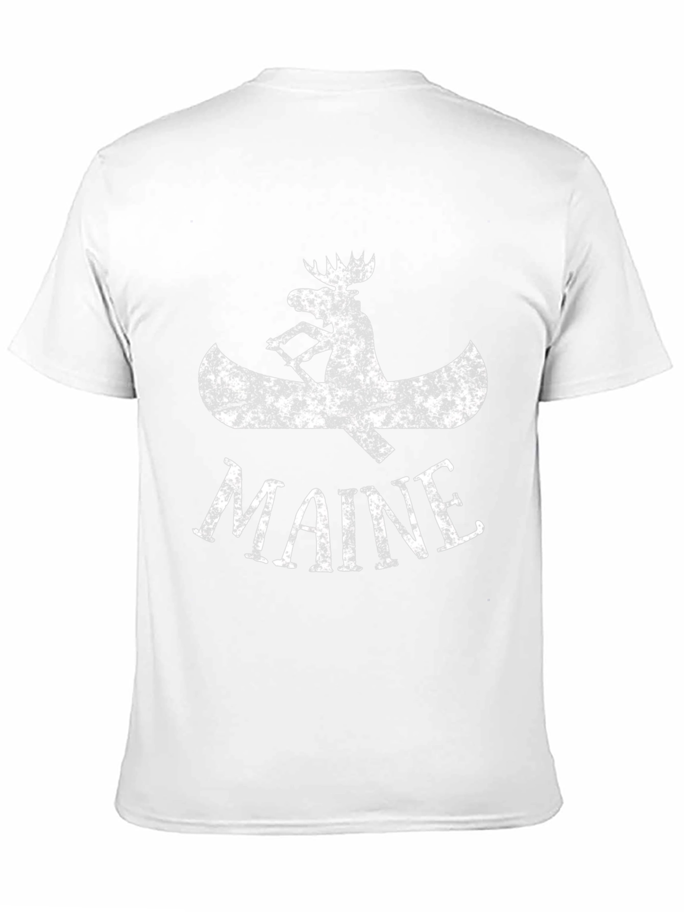 Maine Moose Canoe Graphic T-Shirt - Black