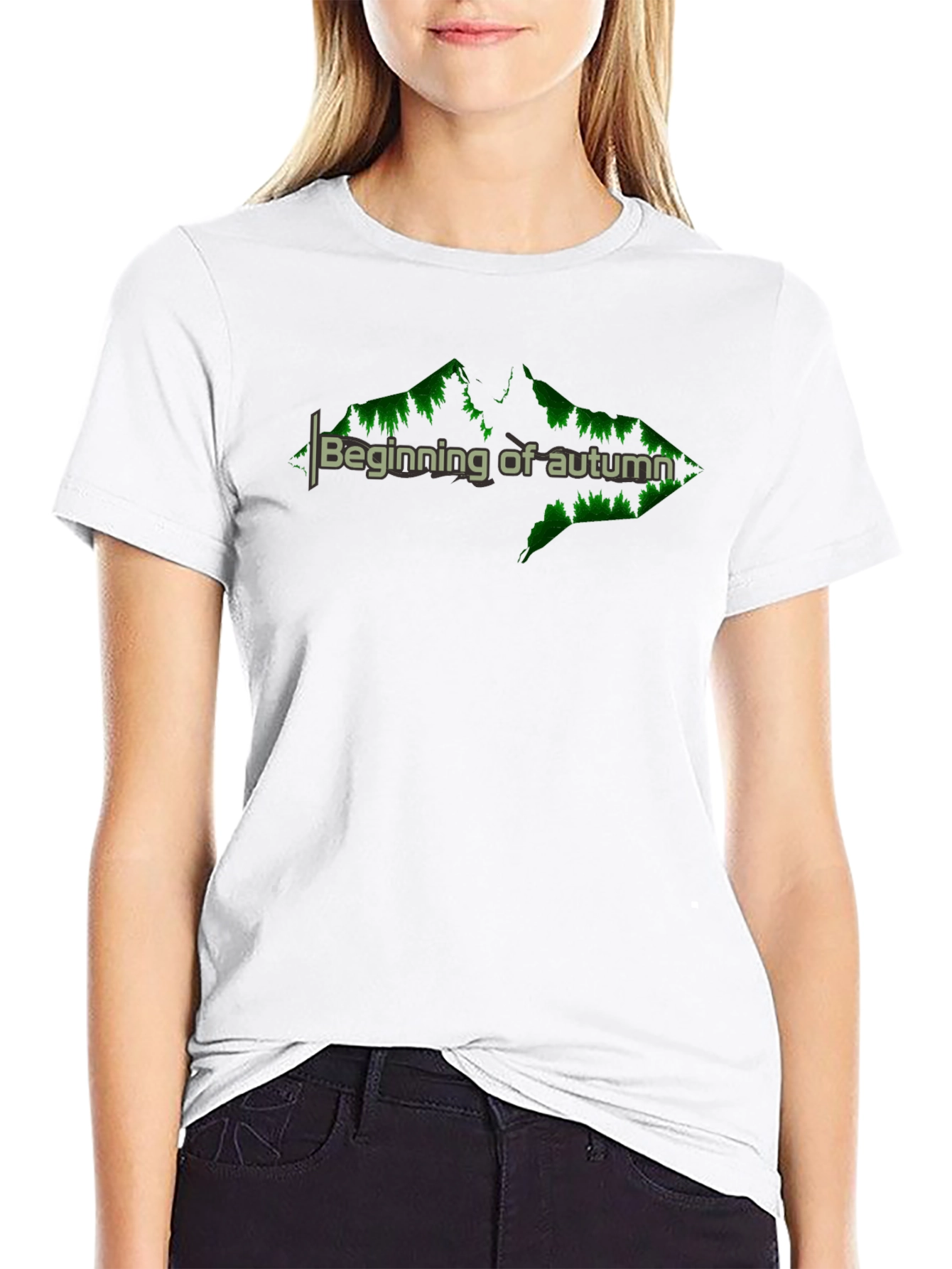 Beginning of Autumn Black T-Shirt
