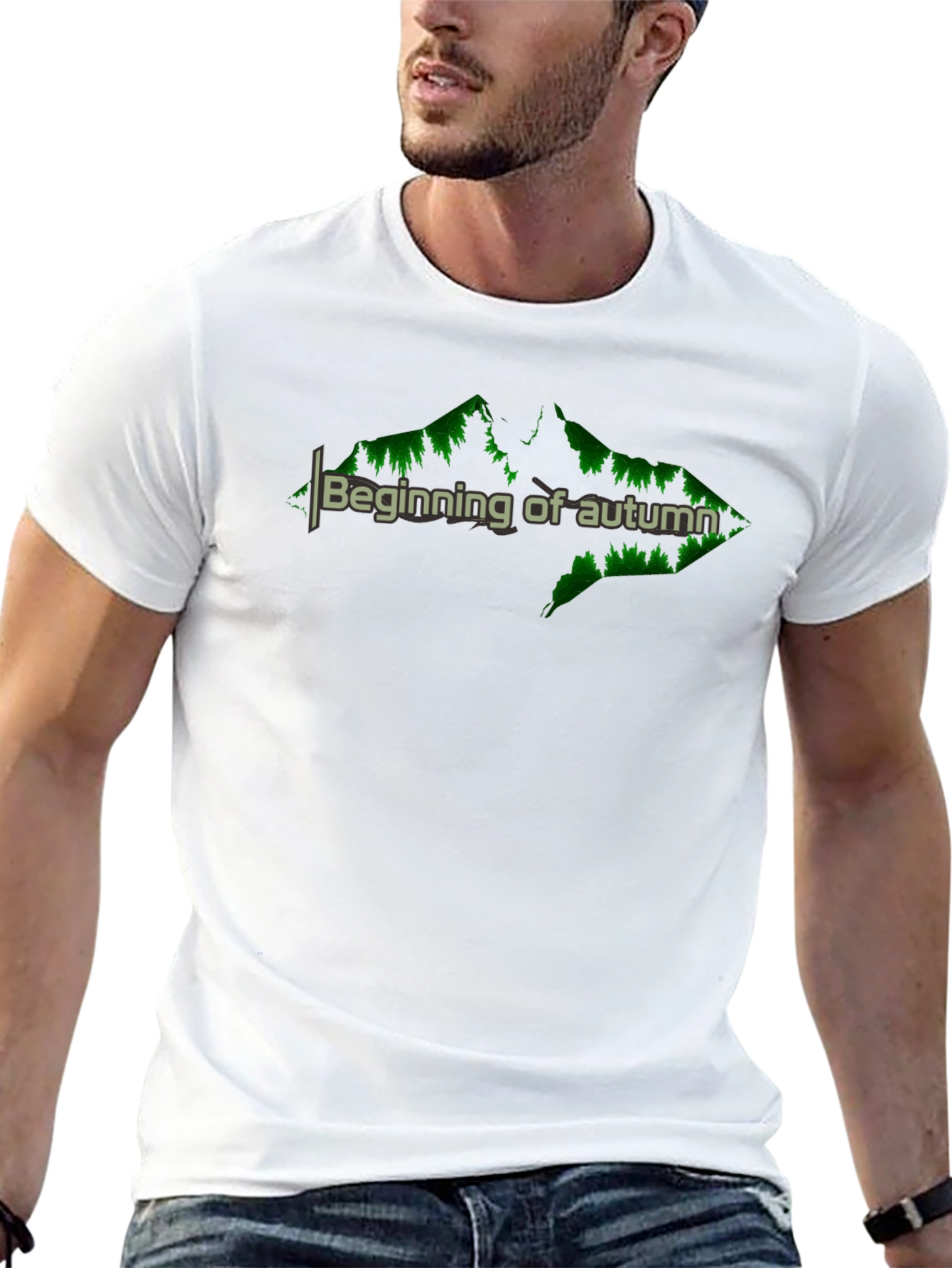 Beginning of Autumn Black T-Shirt