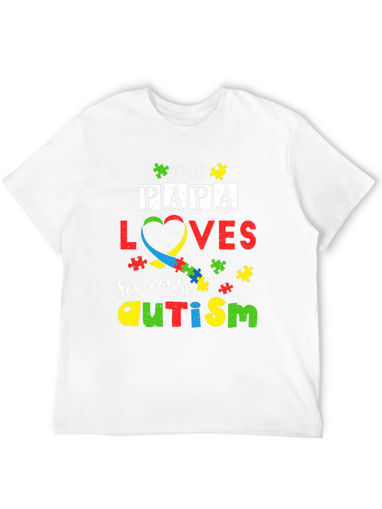 Papa Loves Autism T-Shirt