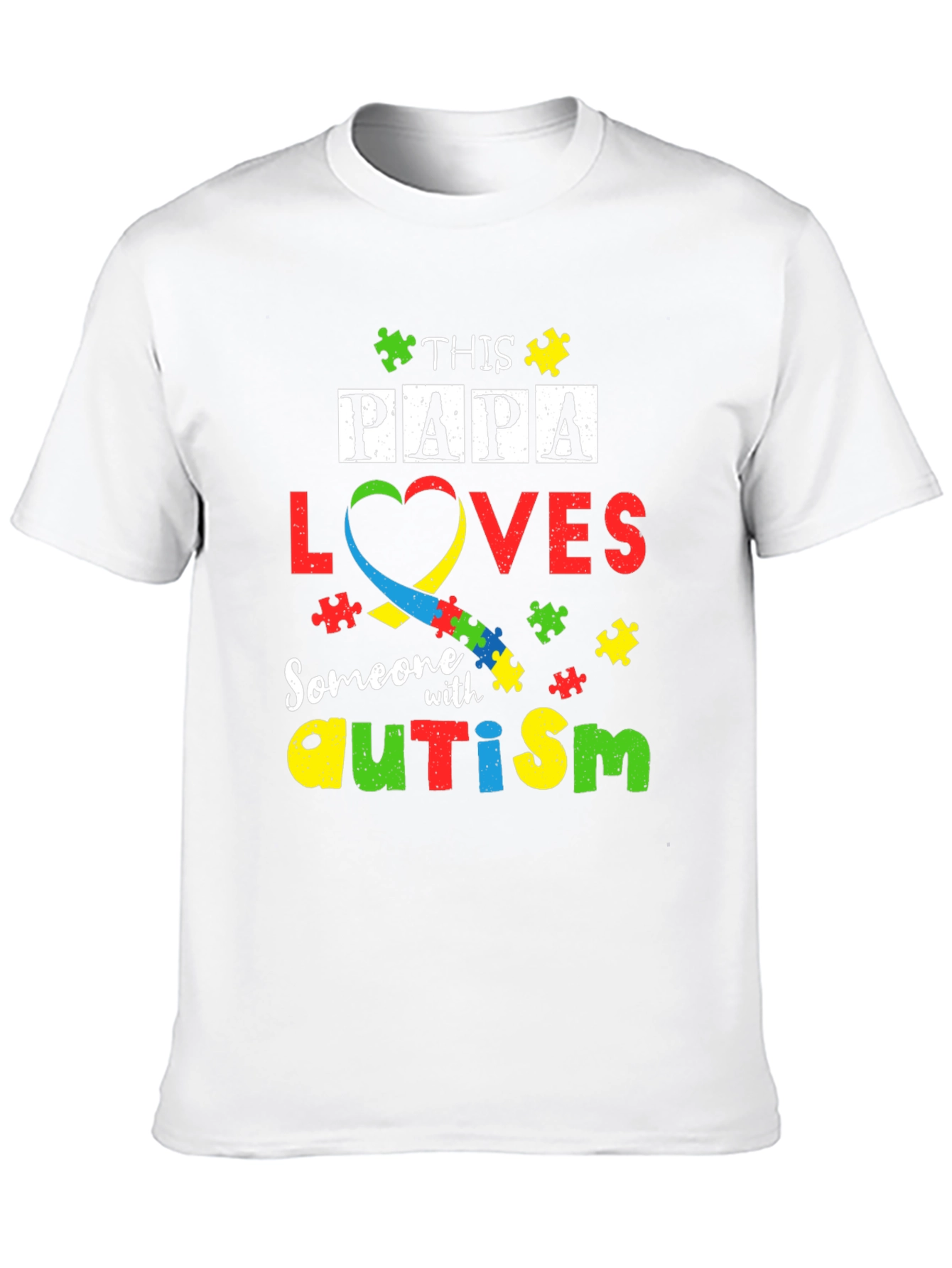 Papa Loves Autism T-Shirt