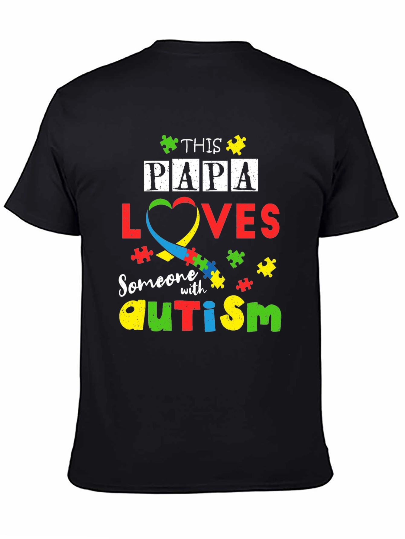 Papa Loves Autism T-Shirt
