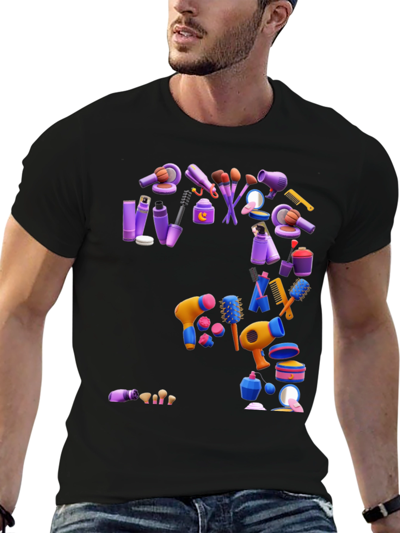 Makeup Tools Graphic T-Shirt