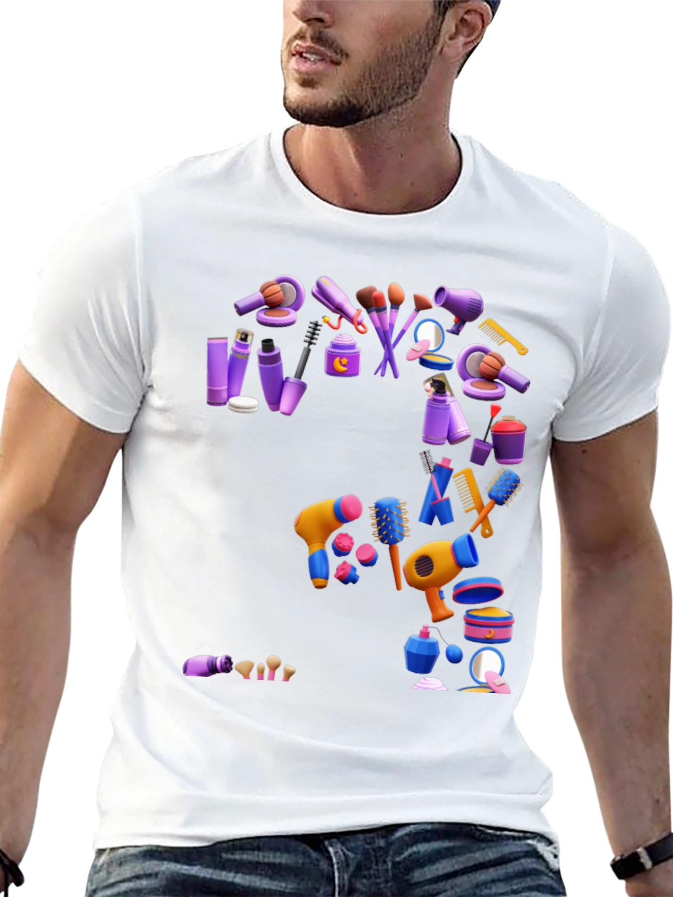 Makeup Tools Graphic T-Shirt