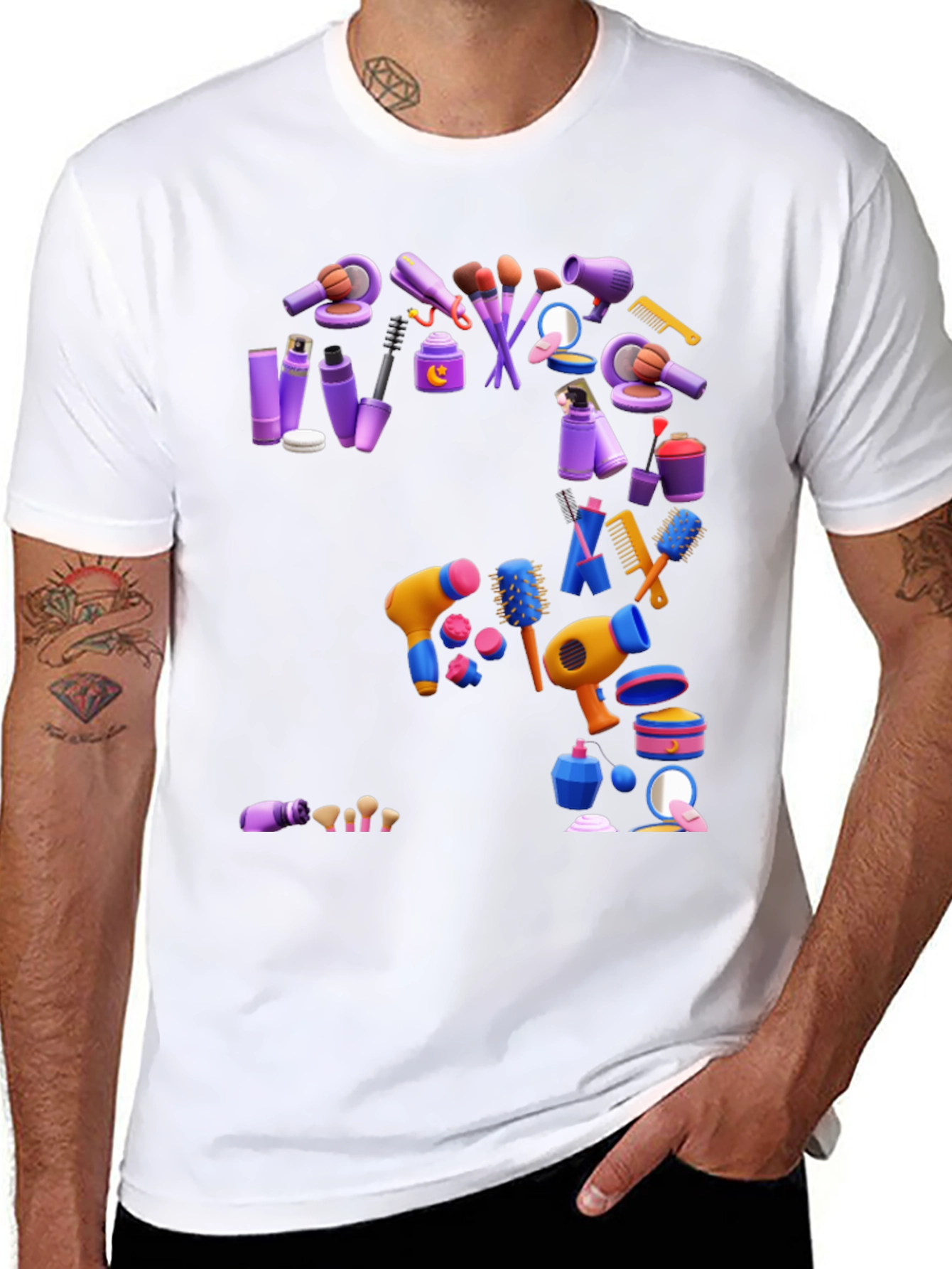 Makeup Tools Graphic T-Shirt
